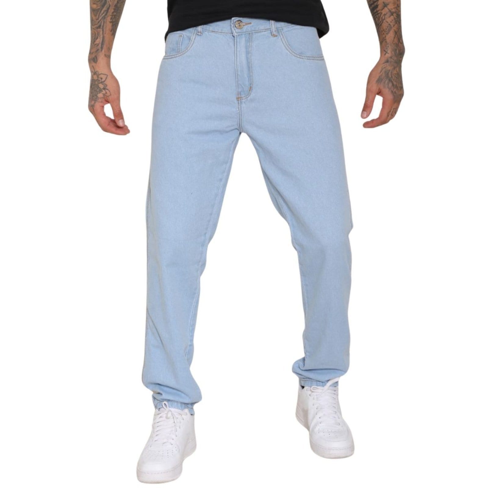 Calça Masculina Jeans Loka Balão Clara Tradicional