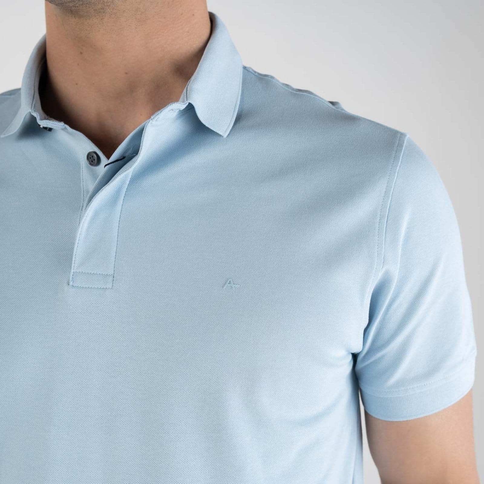 Vista 2 Camisa Polo Aramis Colorfix Céu Aramis azul