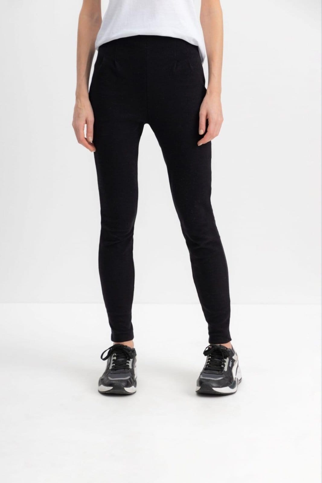 Vista 2 Calça feminina em cotton Essendi Essendi preto