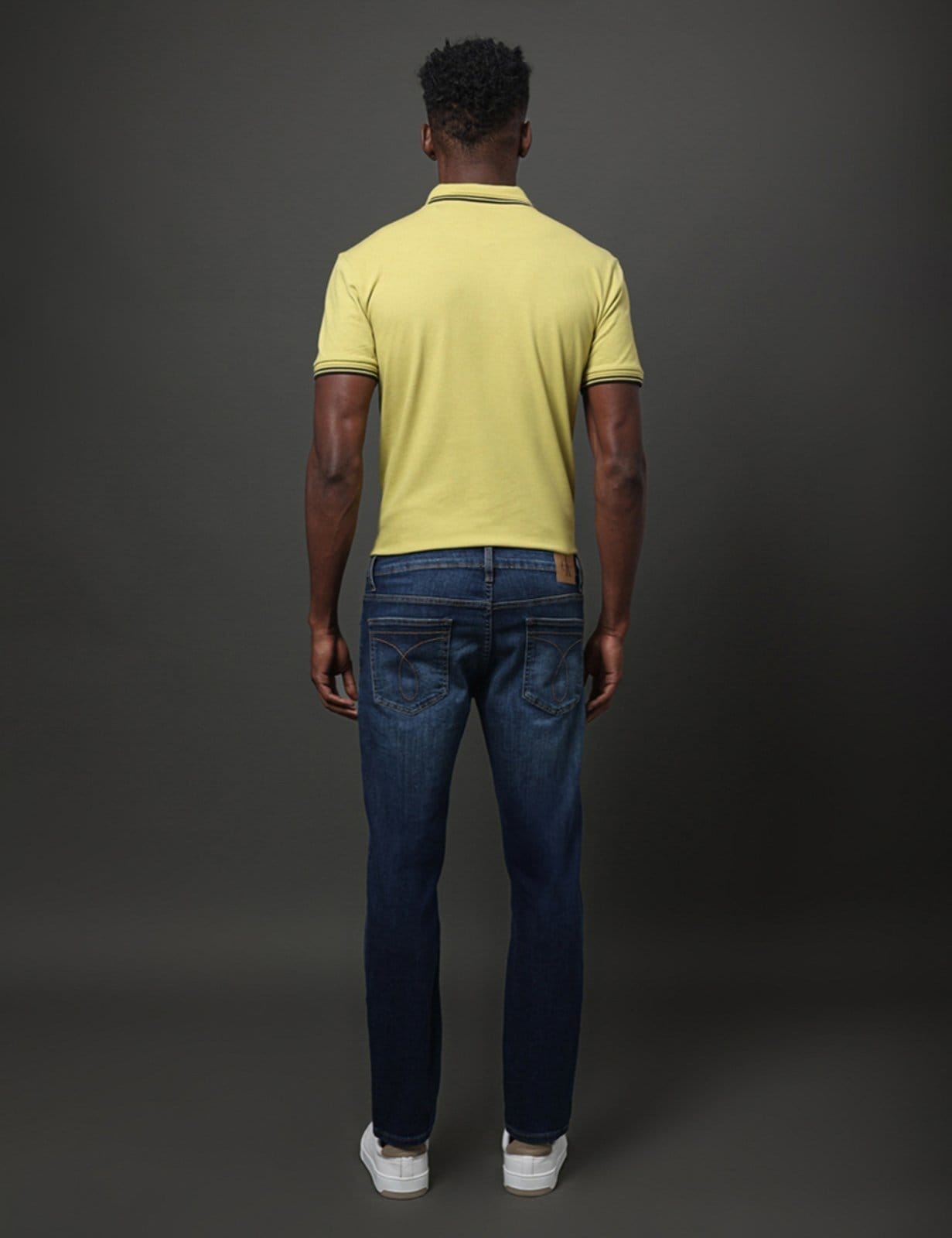 Vista 2 Calça Jeans Masculina Super Skinny 5 Pockets Calvin Klein Jeans - Marinho Calvin Klein Jeans azul marinho