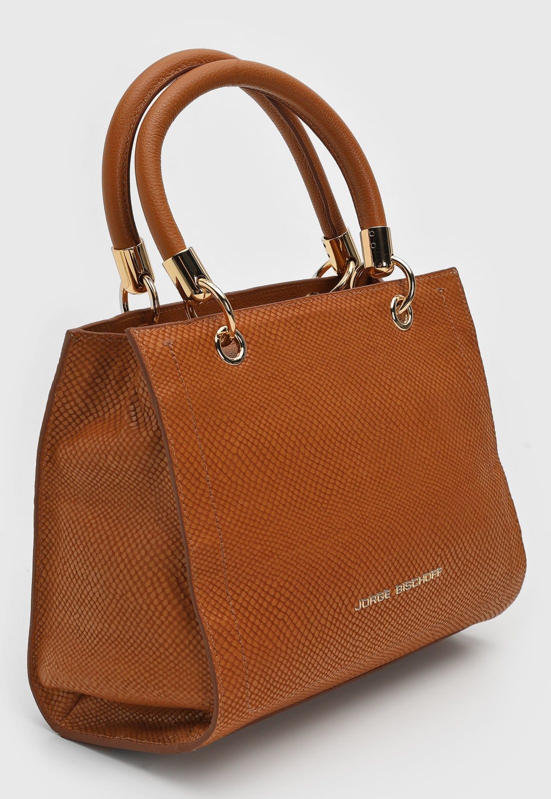 Vista 2 Bolsa Tiracolo Jorge Bischoff Cobra Jorge Bischoff caramelo