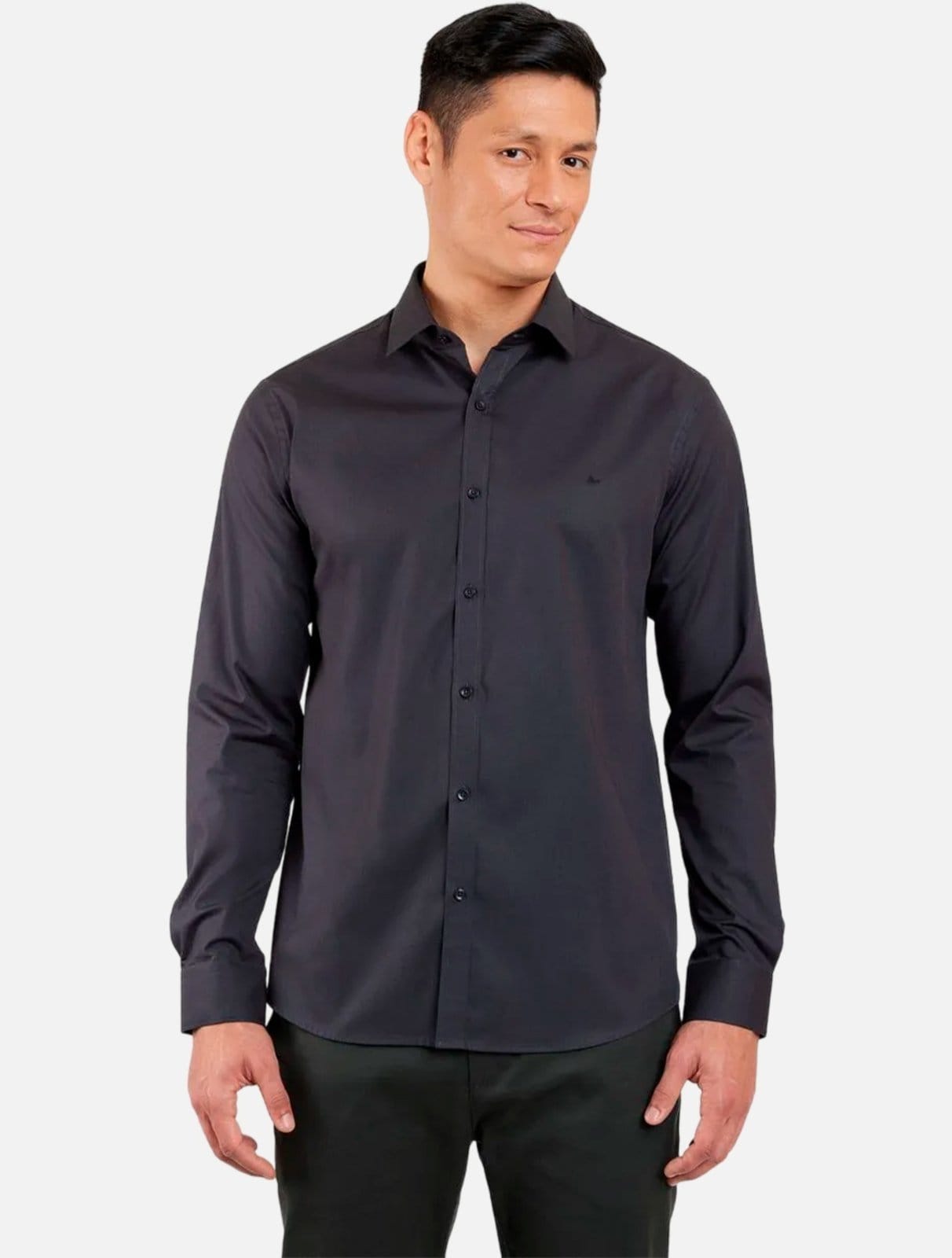 Vista principal Camisa Aramis Slim Tricoline Liso ML020685 Aramis grafite