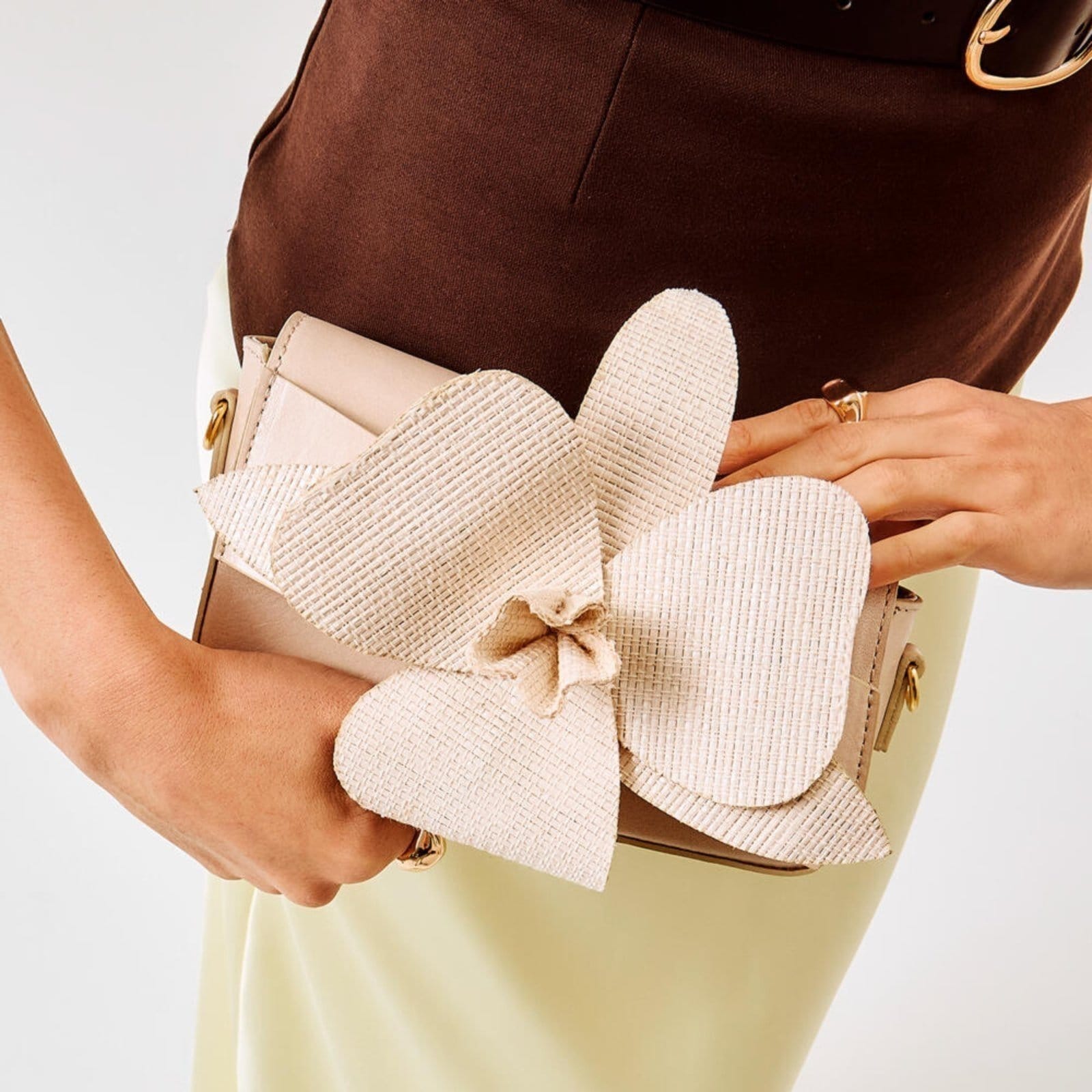 Vista 2 Bolsa Amber Couro Off White Cecconello Css2504-6 Cecconello off-white white