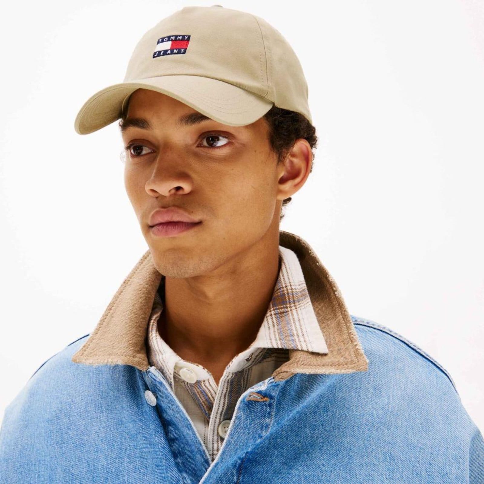 Vista 2 Boné de sarja com logo - U Tommy Jeans bege