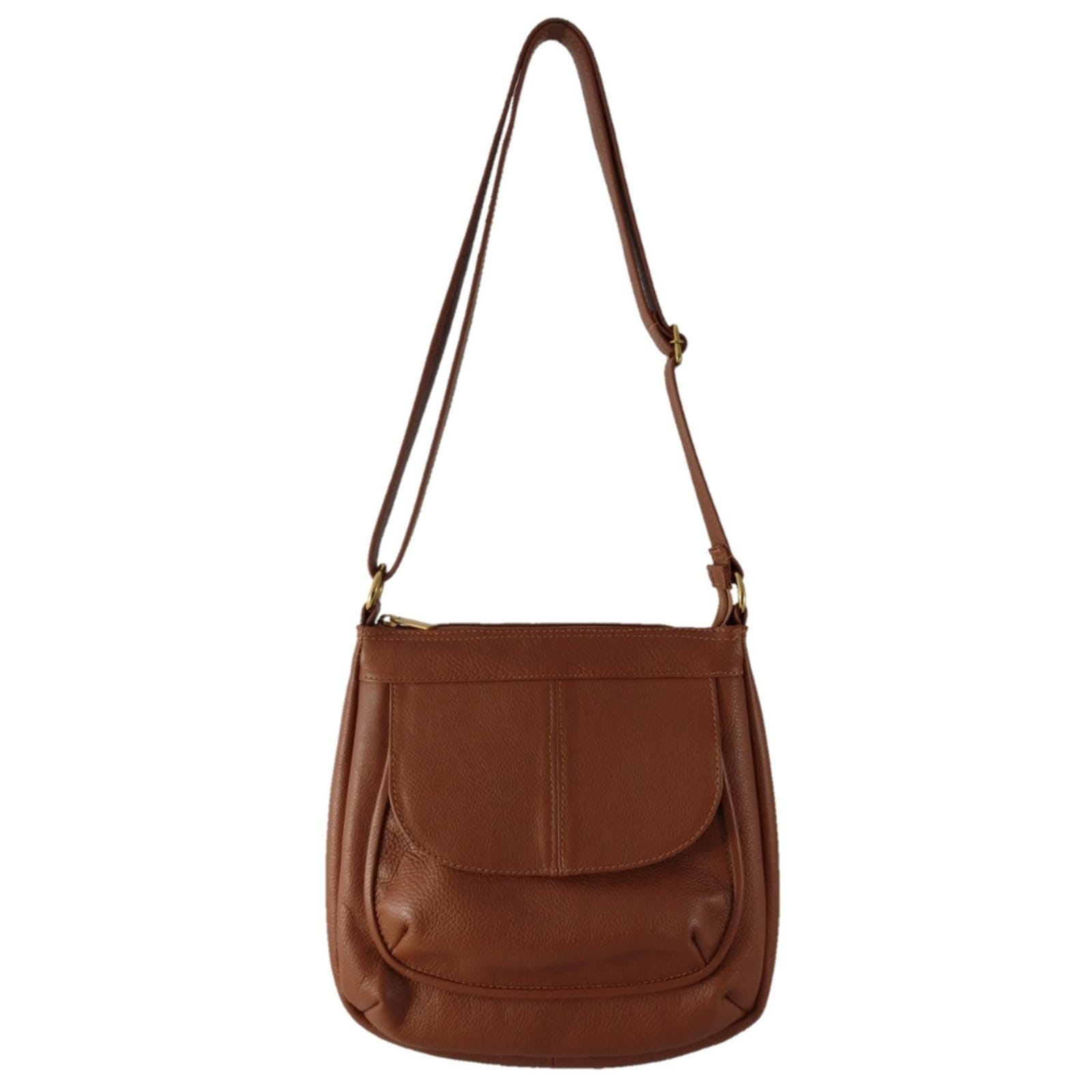 Vista 2 Kit Bolsa e Porta Oculos TopGrife Couro TopGrife caramelo