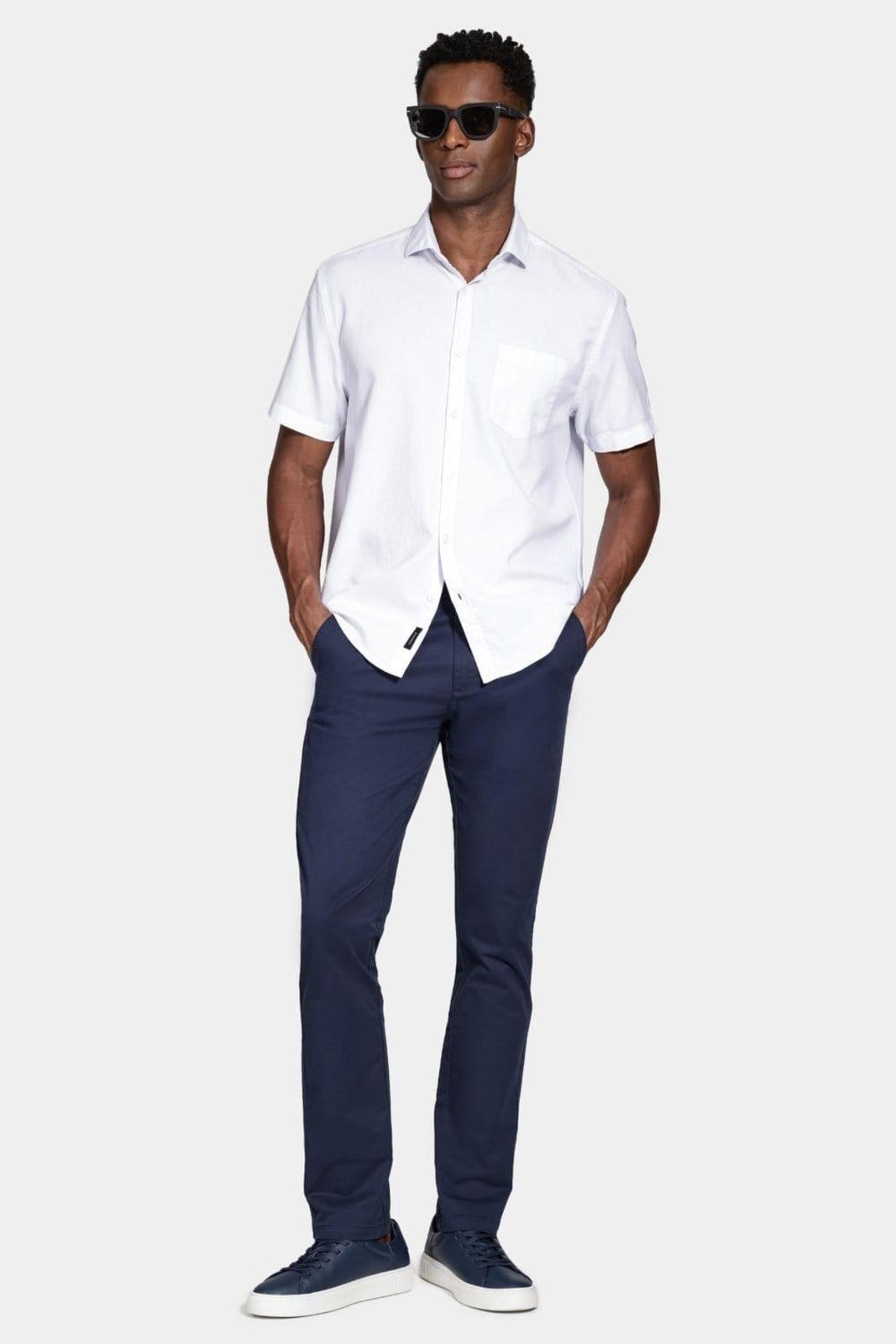 Vista 2 Camisa Aramis Manga Curta Algodão Aramis branco