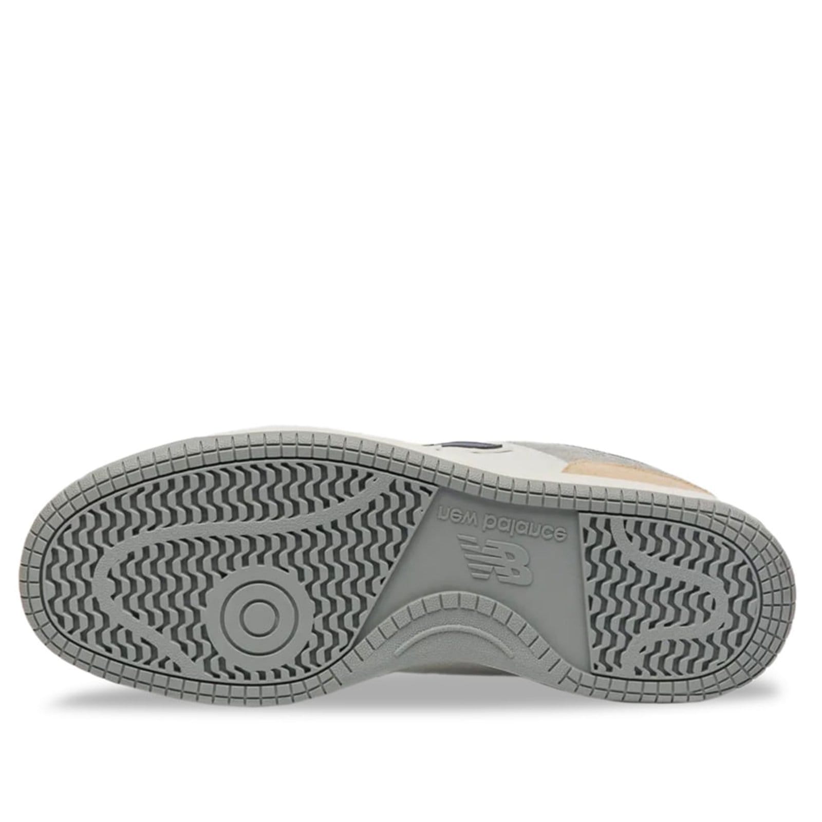 Vista 2 Tênis Masculino New Balance 480L Camurça Marrom Claro New Balance cinza