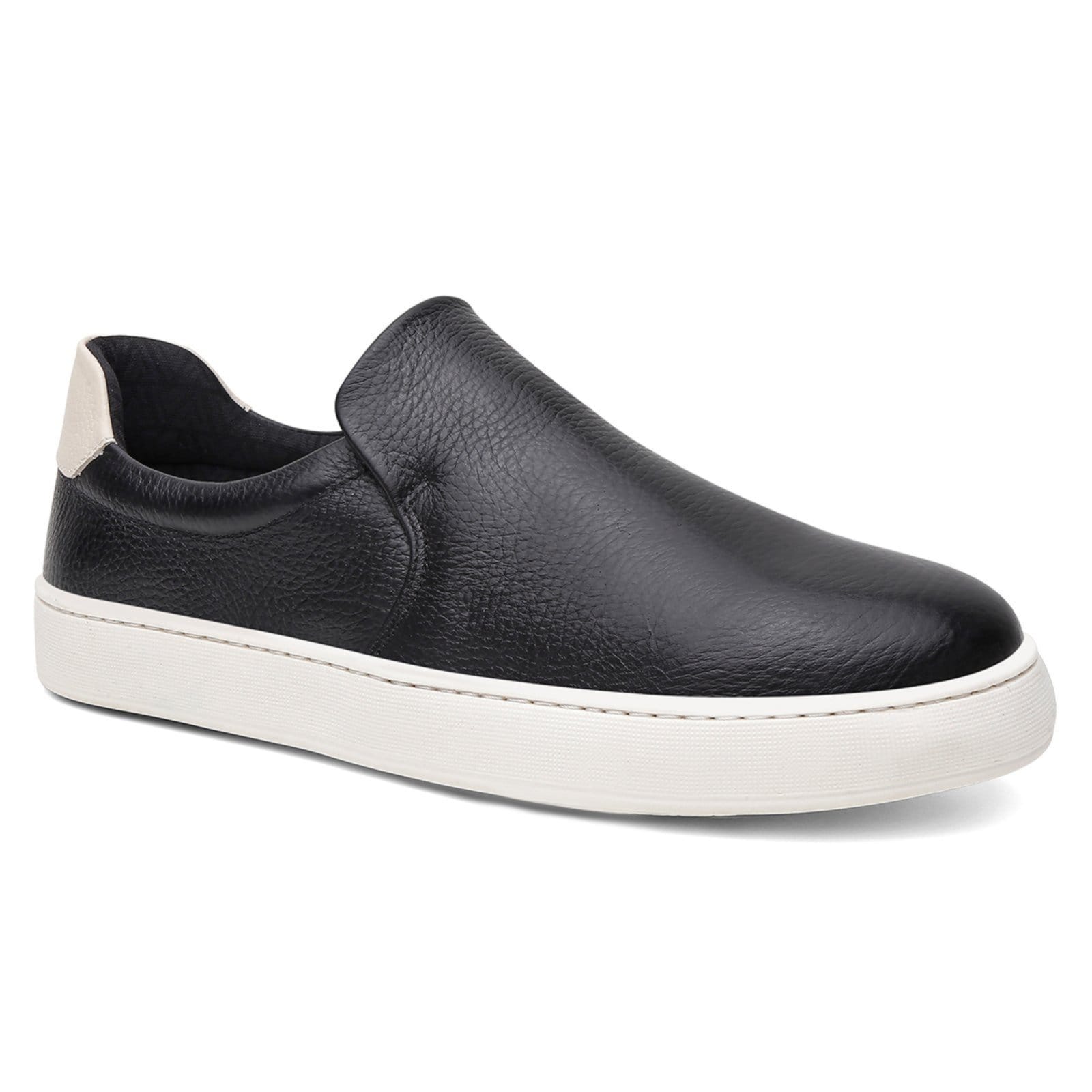 Vista principal Tênis Masculino Slip On Casual Vittal em Couro USE VITTAL preto