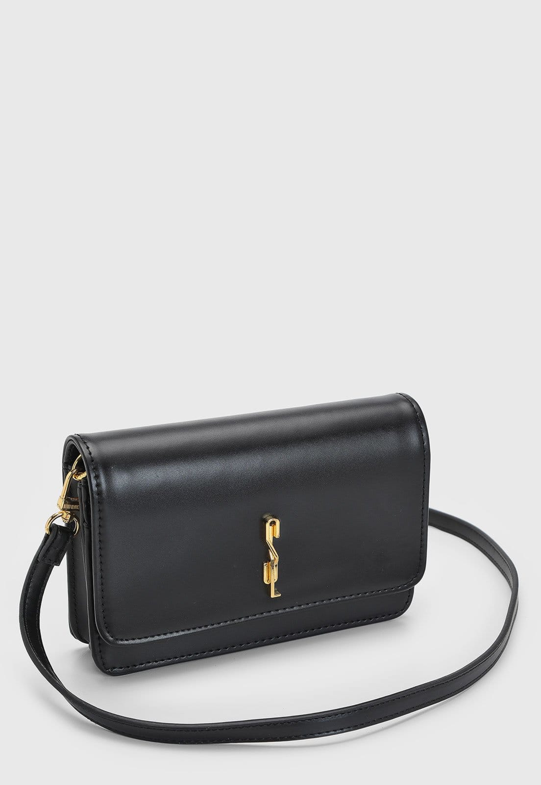 Vista 2 Bolsa Feminina Santa Lolla Compacta Preta Santa Lolla preto