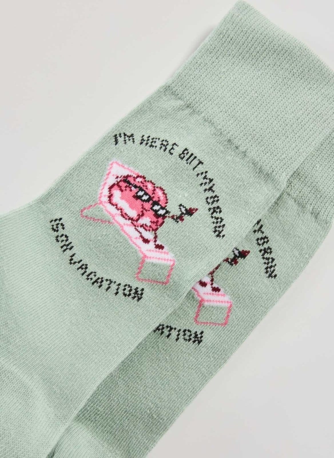 Vista 2 Meia Brain On Vacation Youcom verde