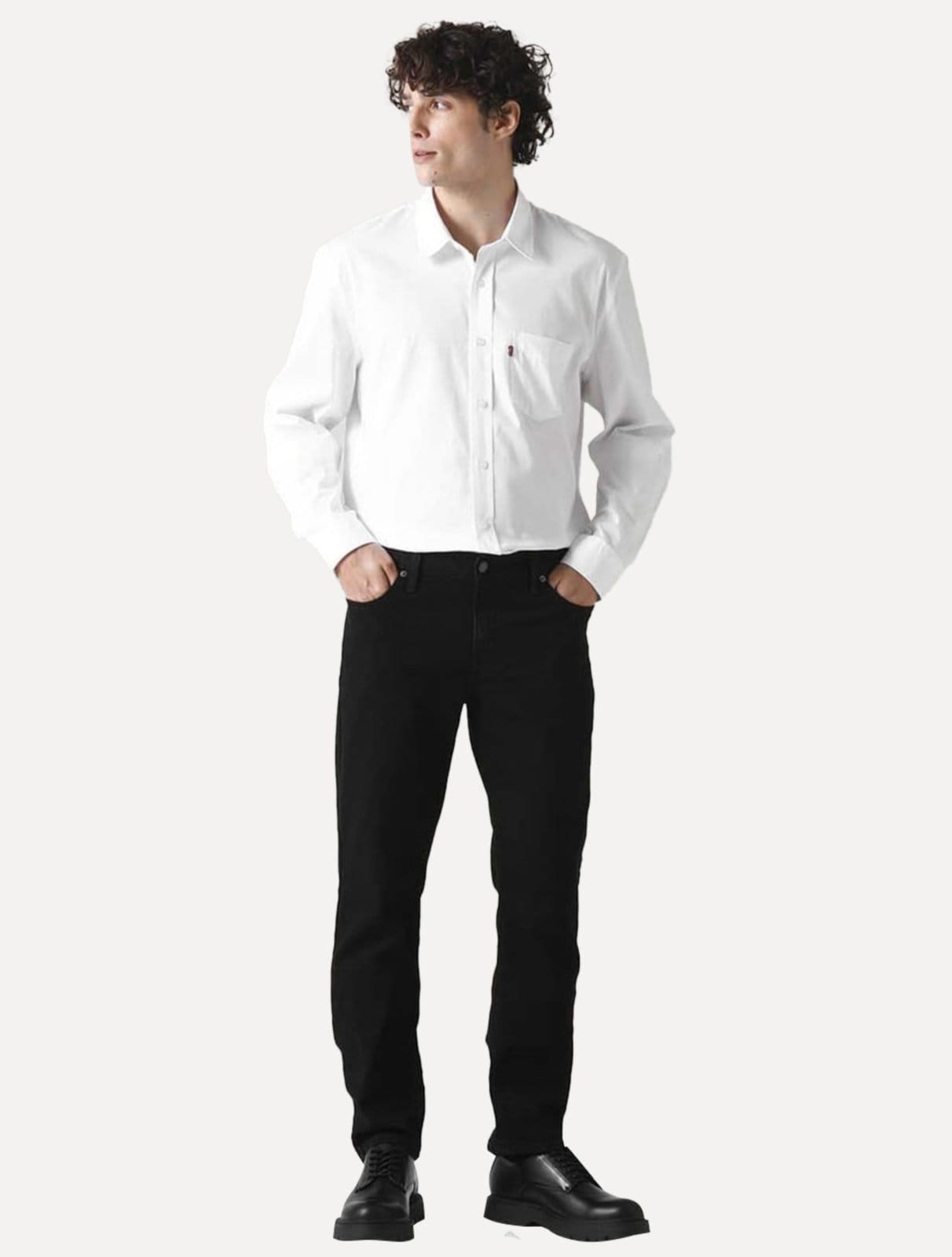 Vista 2 Calça Levis Jeans Masculina 511 Slim Stretch Preta Levis preto