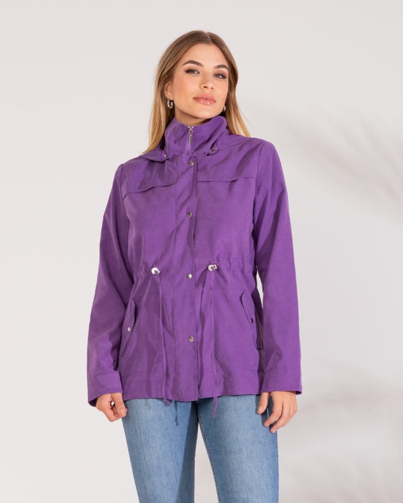 Vista principal JAQUETA PARKA OLIVIA POLLEN roxo