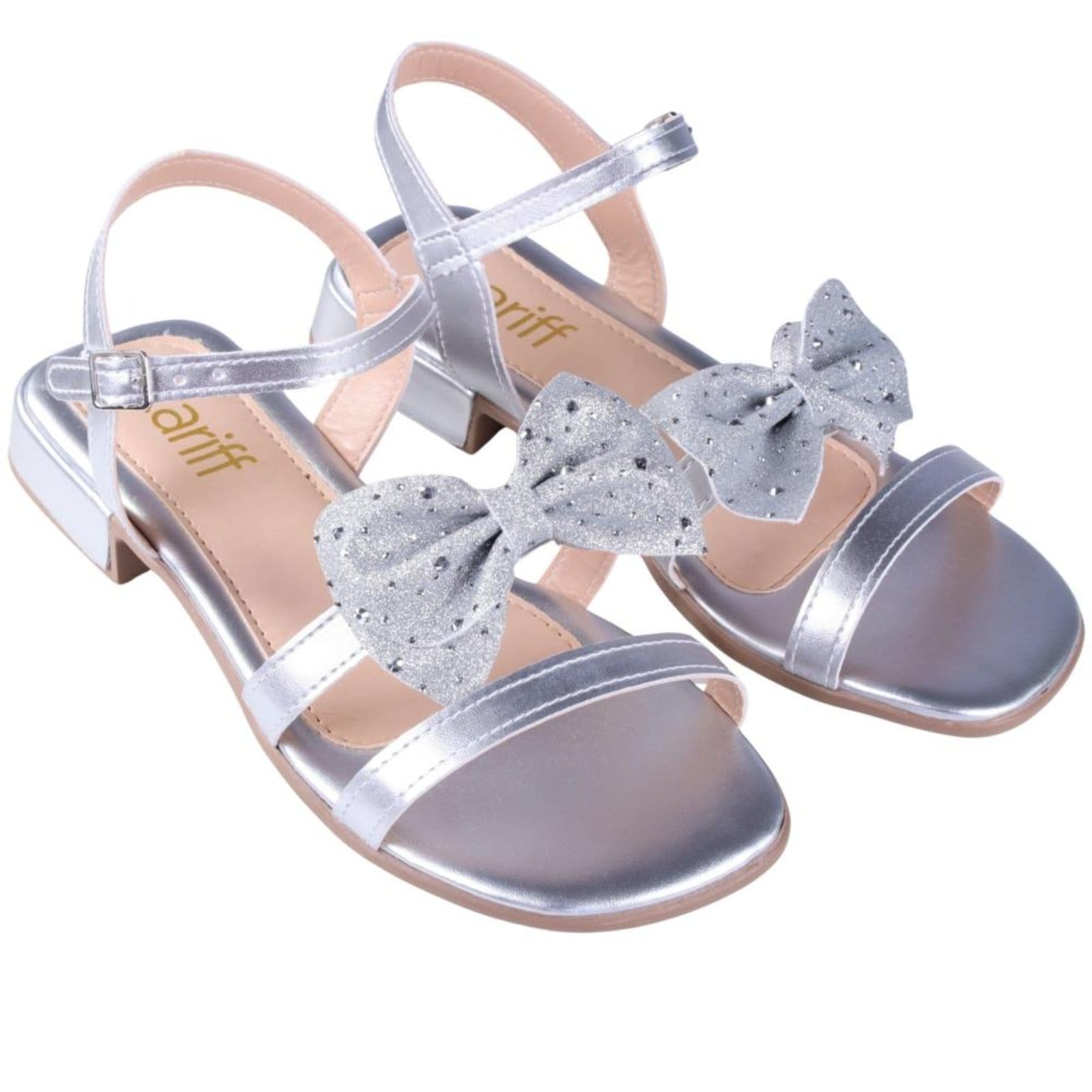 Vista 2 Infantil - Sandália Zariff Menina 309-08 Prata Zariff incolor