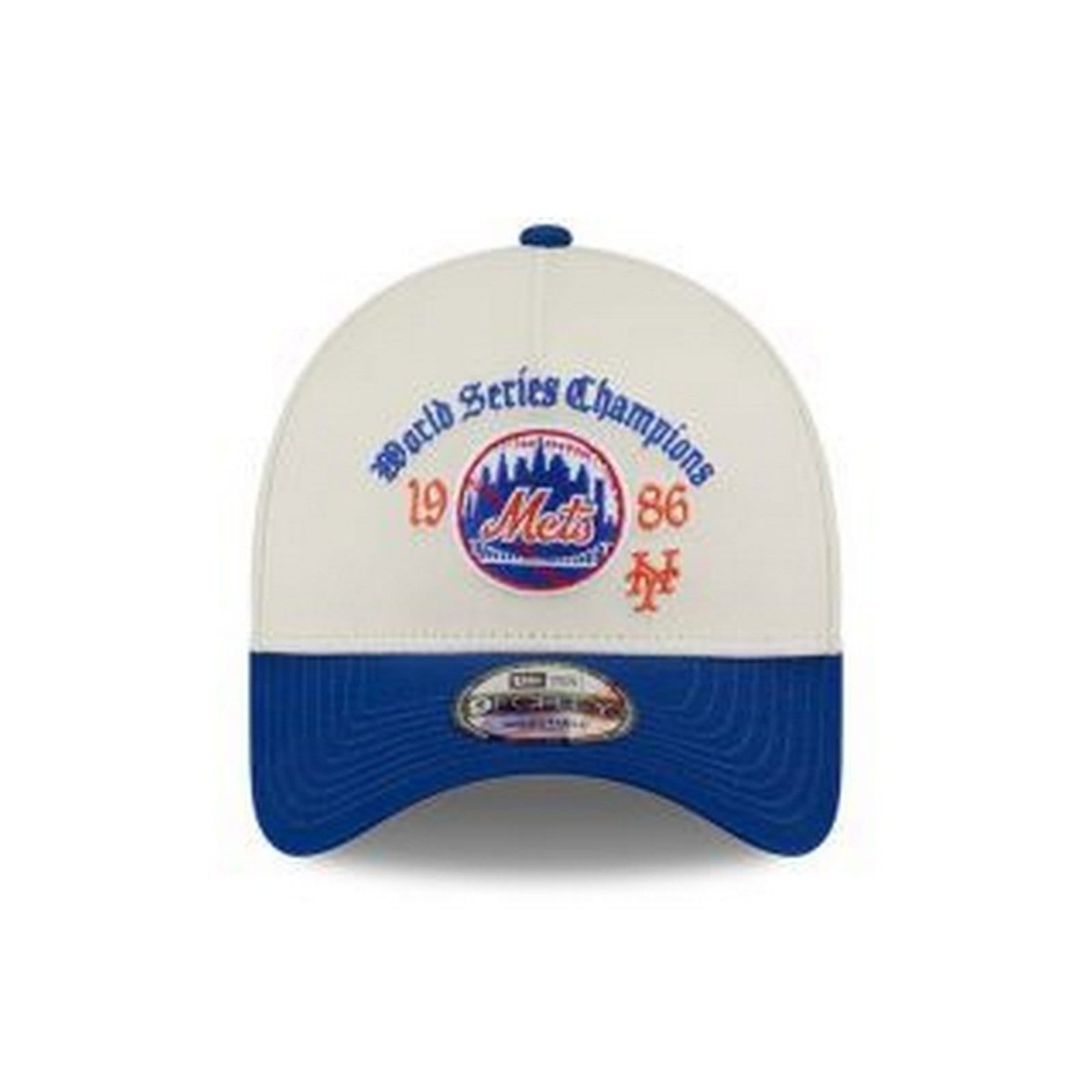 Vista 2 Boné New Era 9FORTY A-Frame New York Mets MLB Branco new era off-white