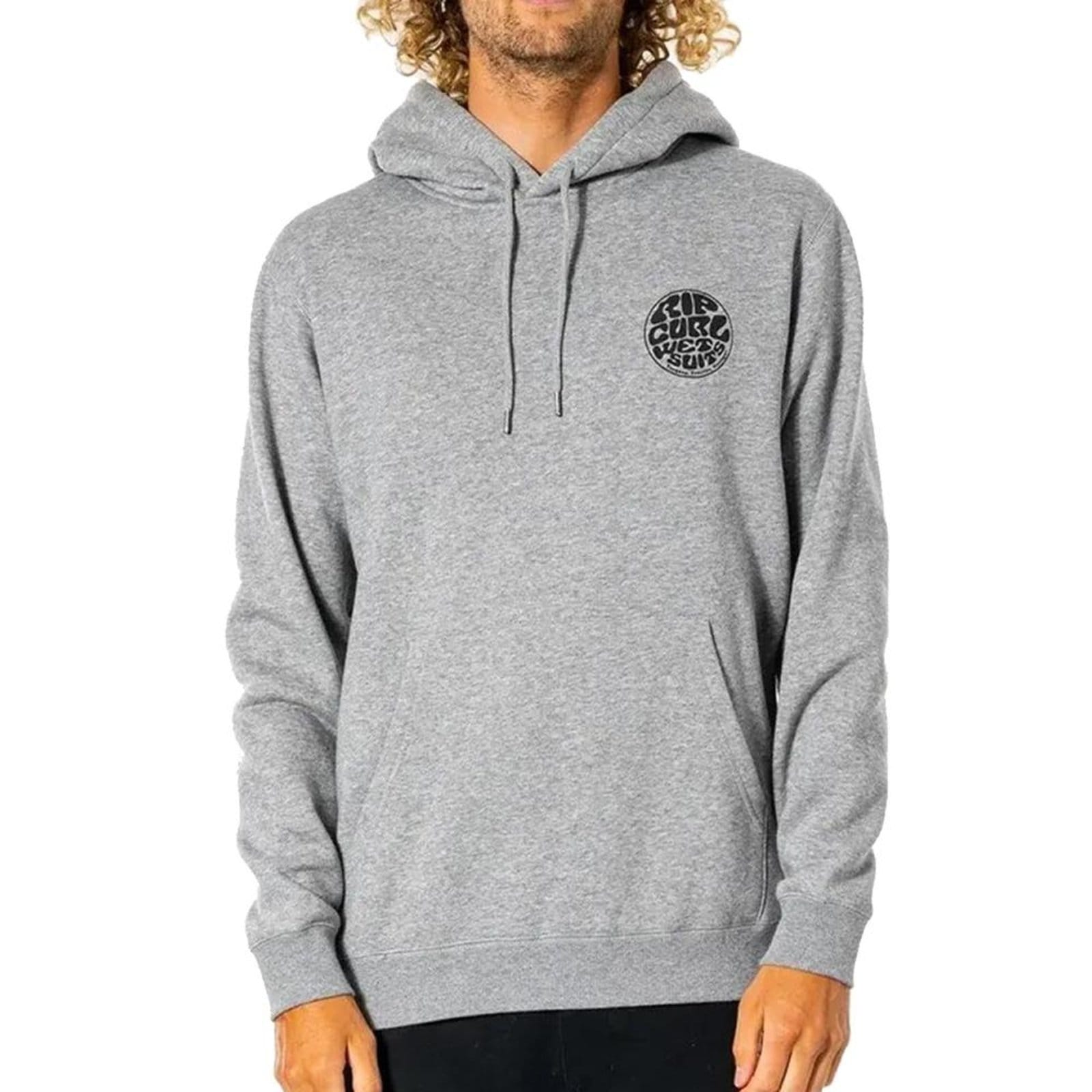 Vista principal Moletom Rip Curl Canguru Brazil Wetsuit Icon WT25 Grey Marle Rip Curl cinza grey