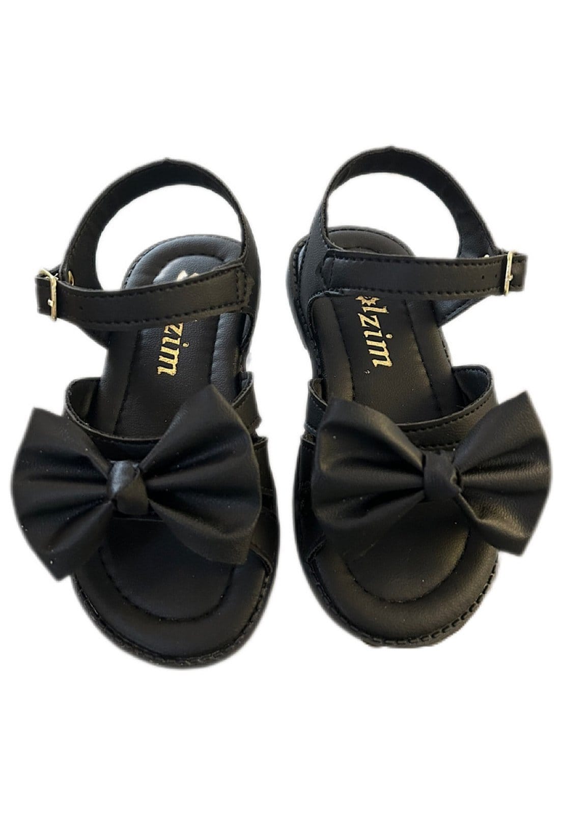 Vista 2 Infantil - Sandália menina infanil Solzim aranha Laço SOLZIM CALÇADOS preto