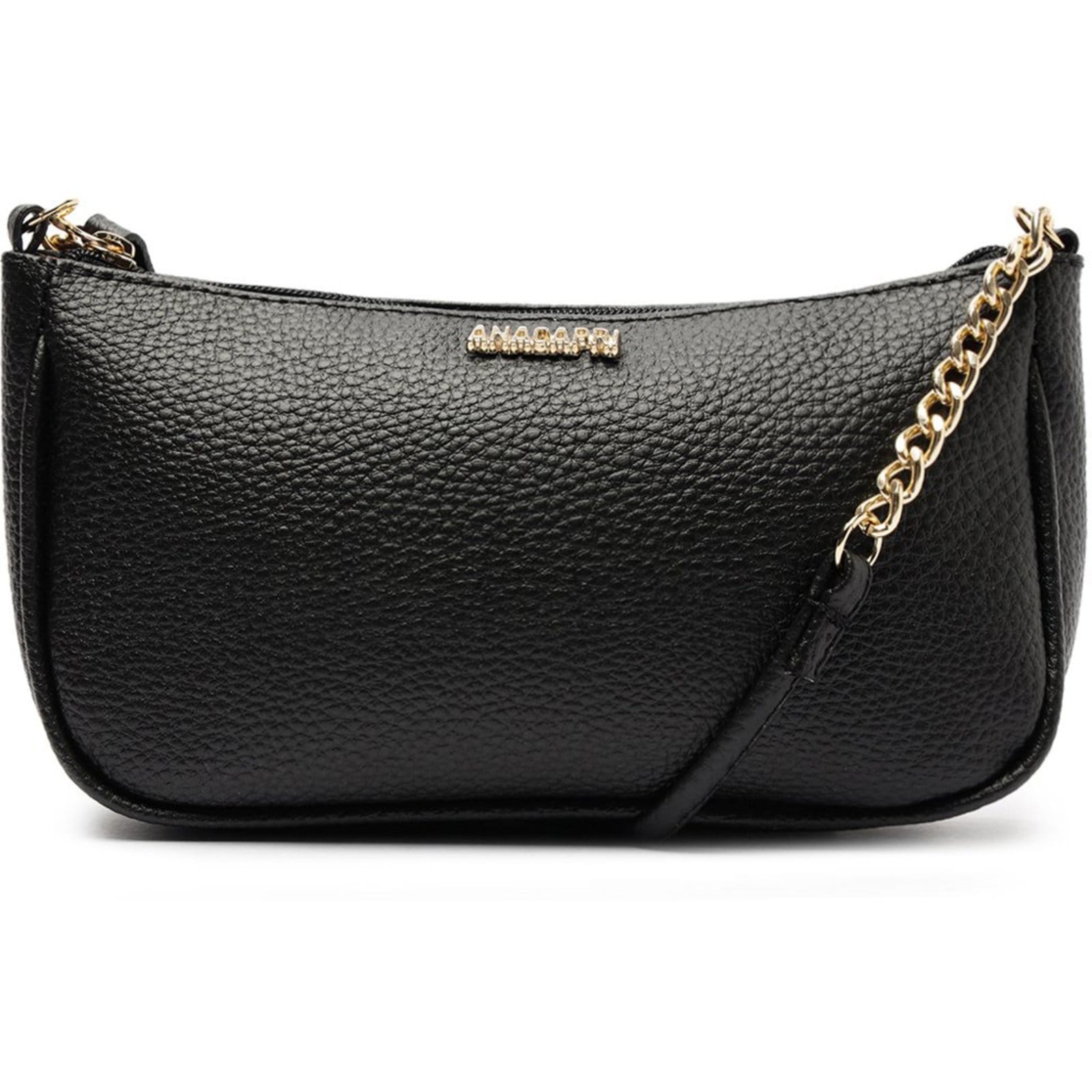 Vista principal Bolsa Crossbody Anacapri Tiracolo Snake Feminino Anacapri preto