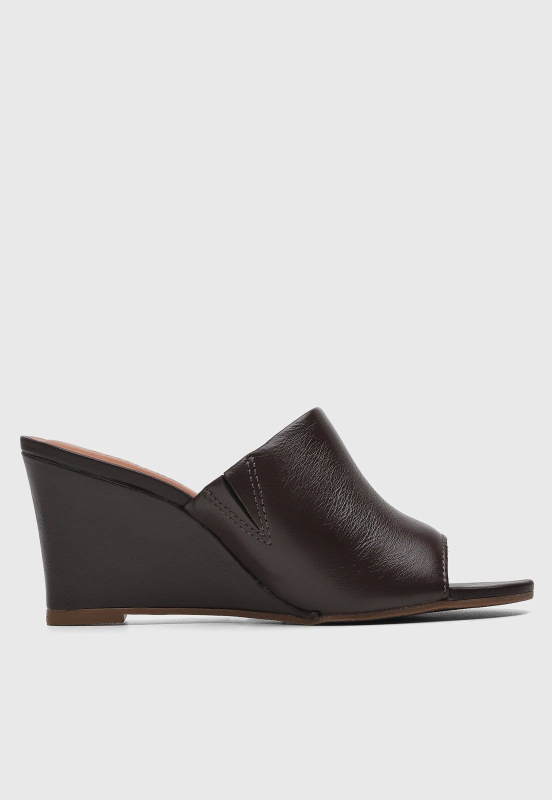 Vista 2 Sandália Feminina Bottero Salto Anabela Escuro Bottero marrom