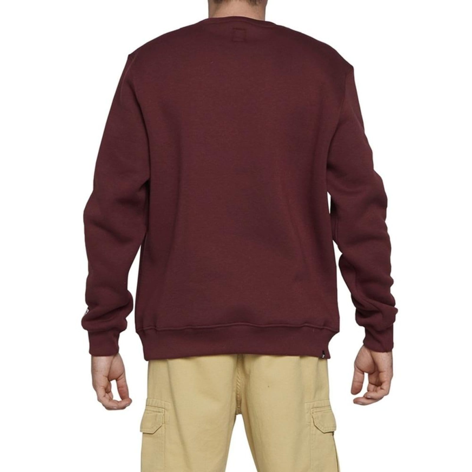 Vista 2 Moletom DC Shoes Careca Baselinecrew 305G WT24 Bordo DC Shoes vermelho