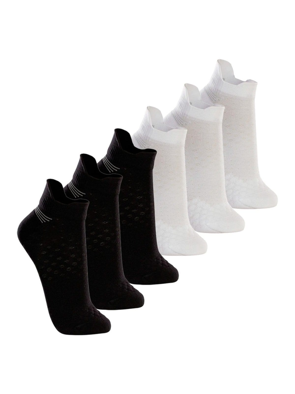 Vista principal Kit com 6 Meias Performance Running Lupo 1 Lupo preto