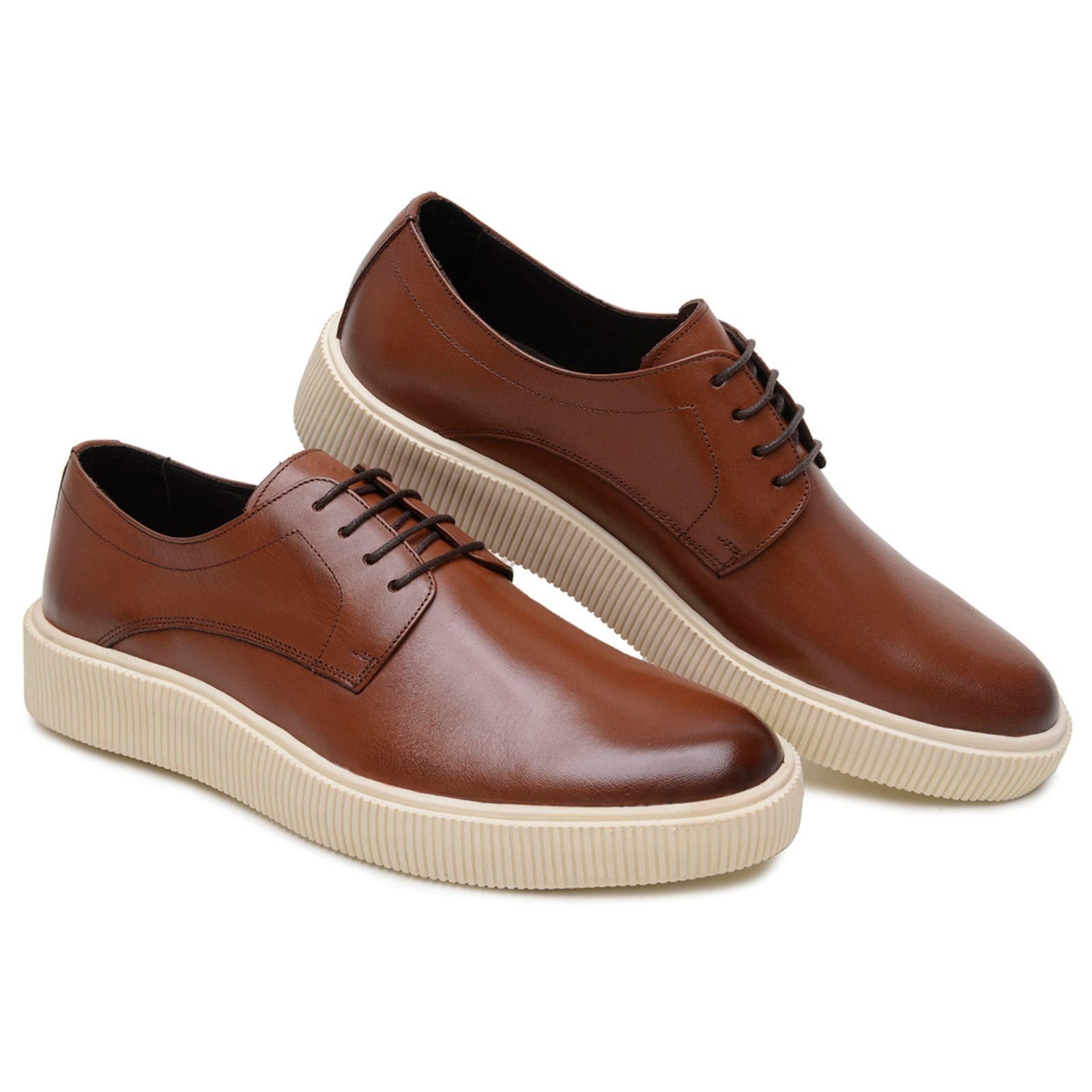Sapato Casual Masculino Anna Andrade Mocassim Sapatenis Em Couro Esporte Fino Macio Whisky
