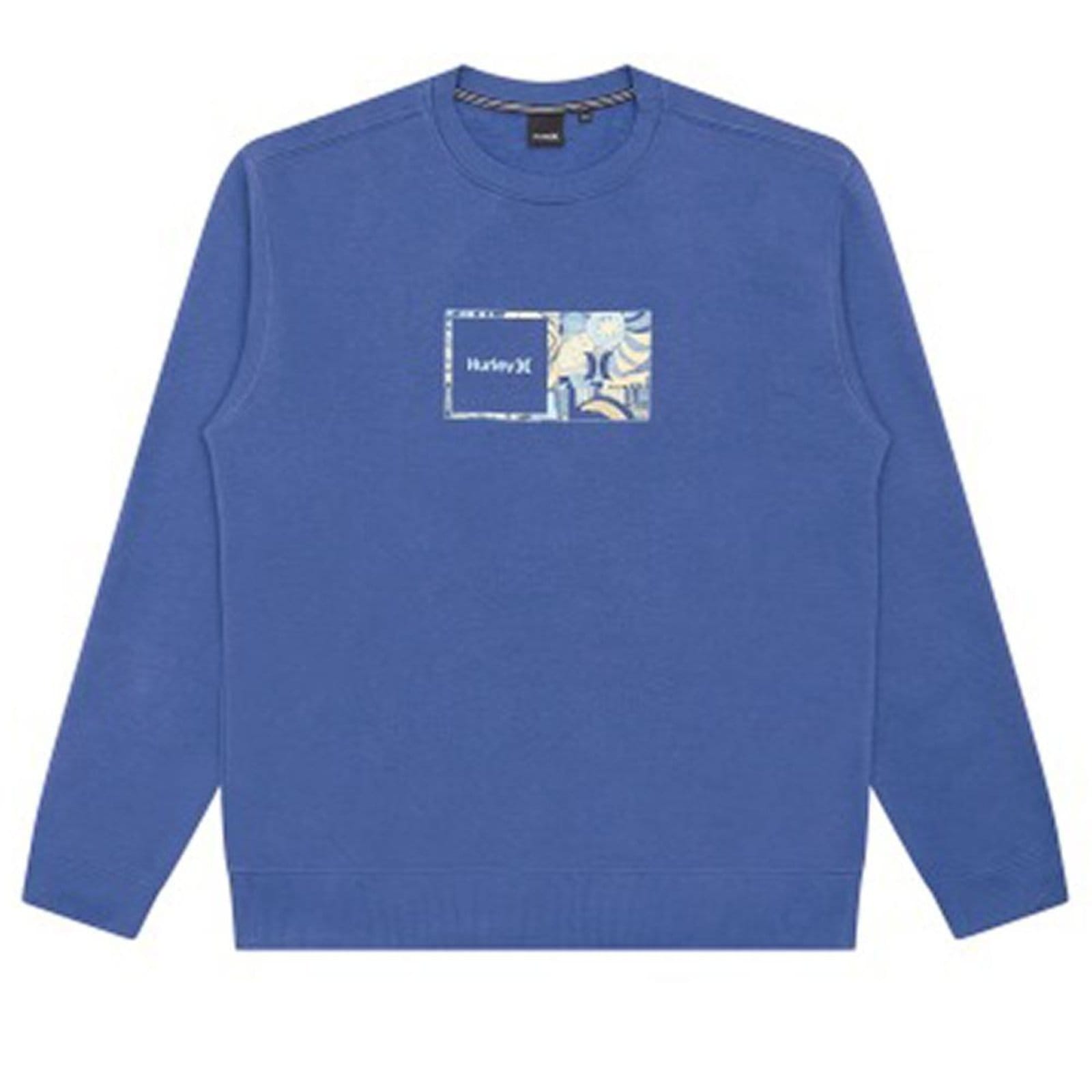 Vista principal Moletom Hurley Careca Double Up Surf Noise WT25 Marinho hurley azul marinho