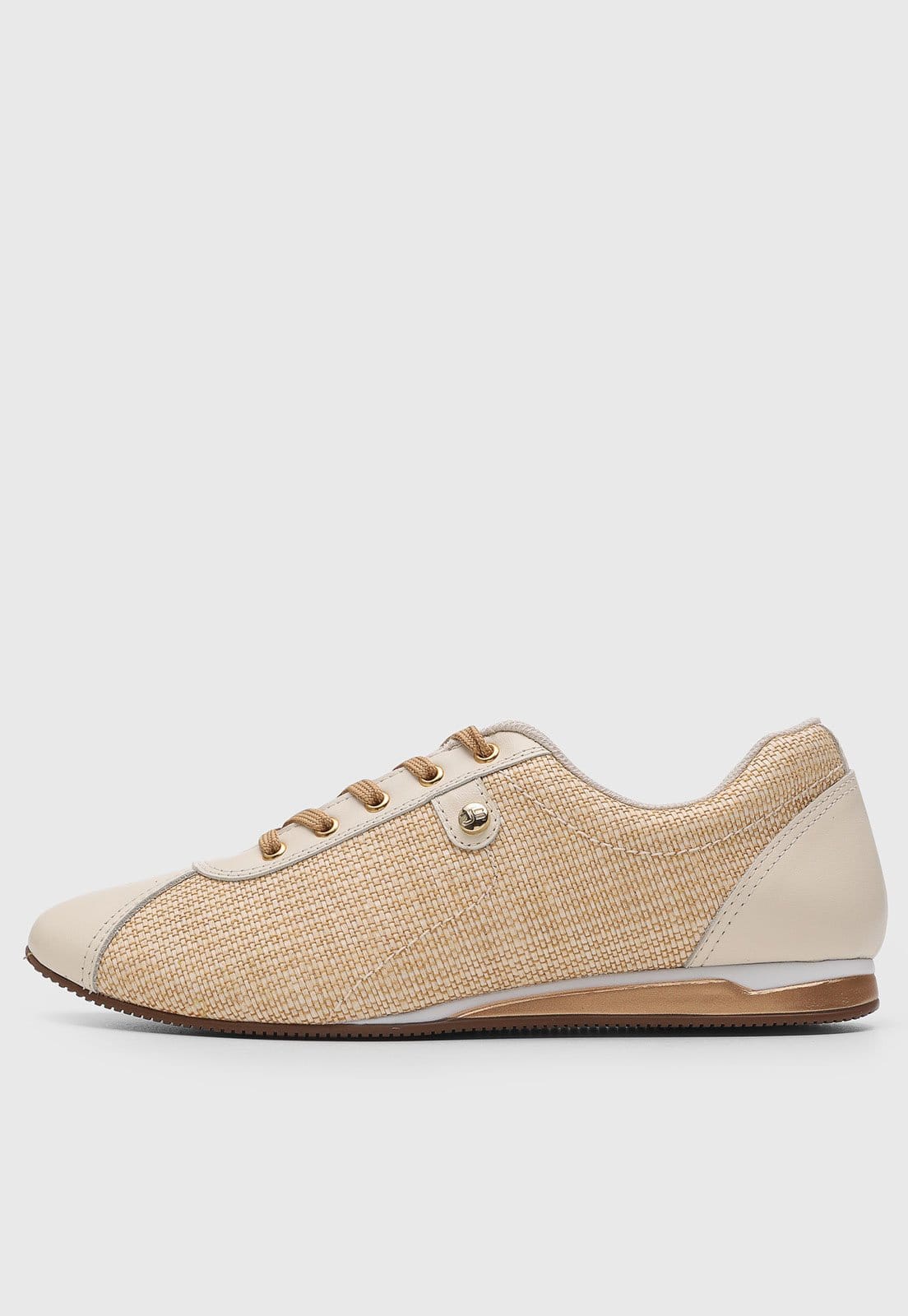 Vista principal Tênis Feminino Jorge Bischoff Trama Jorge Bischoff bege