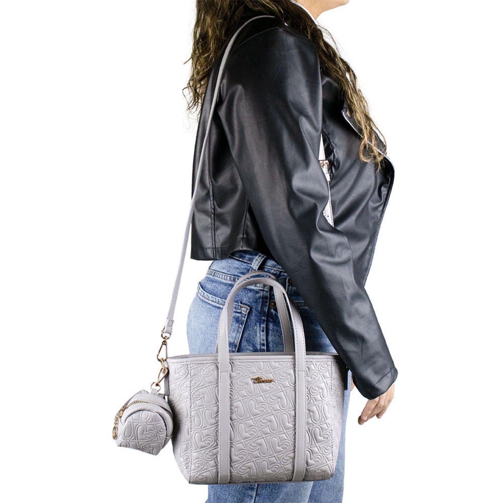 Vista 2 Bolsa Feminina Chenson Cg85102 1825102 Chenson cinza