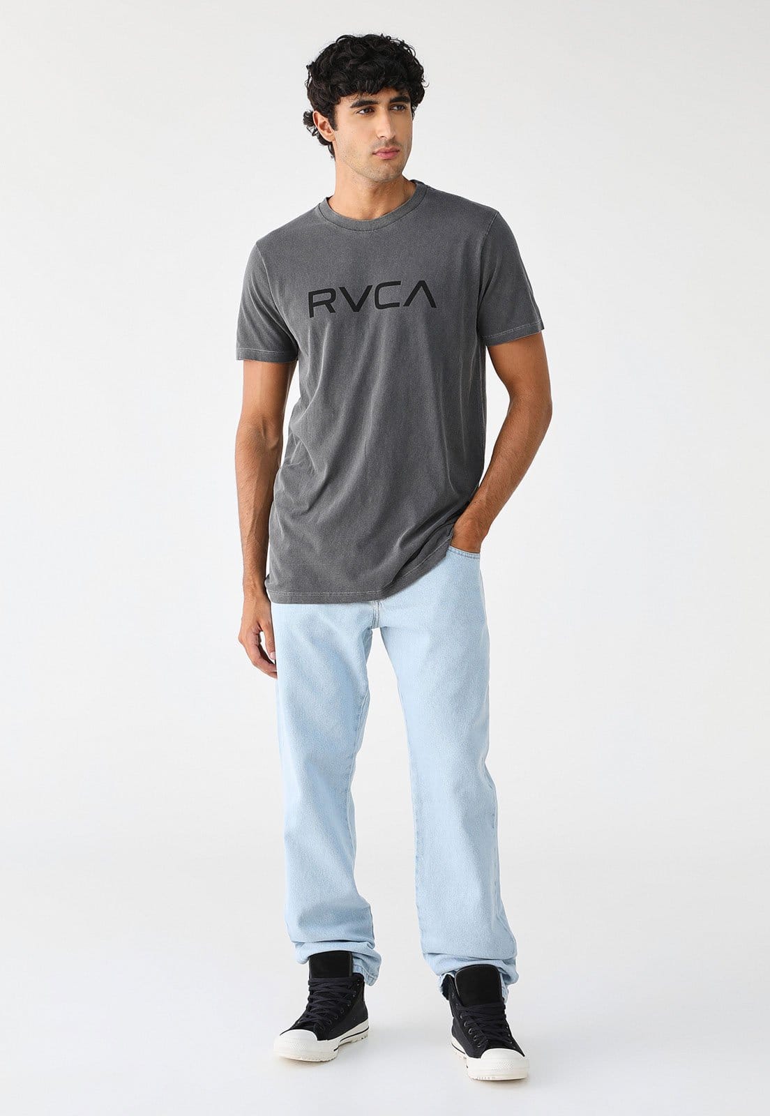 Vista 2 Calça Jeans RVCA Reta Weekend RVCA azul