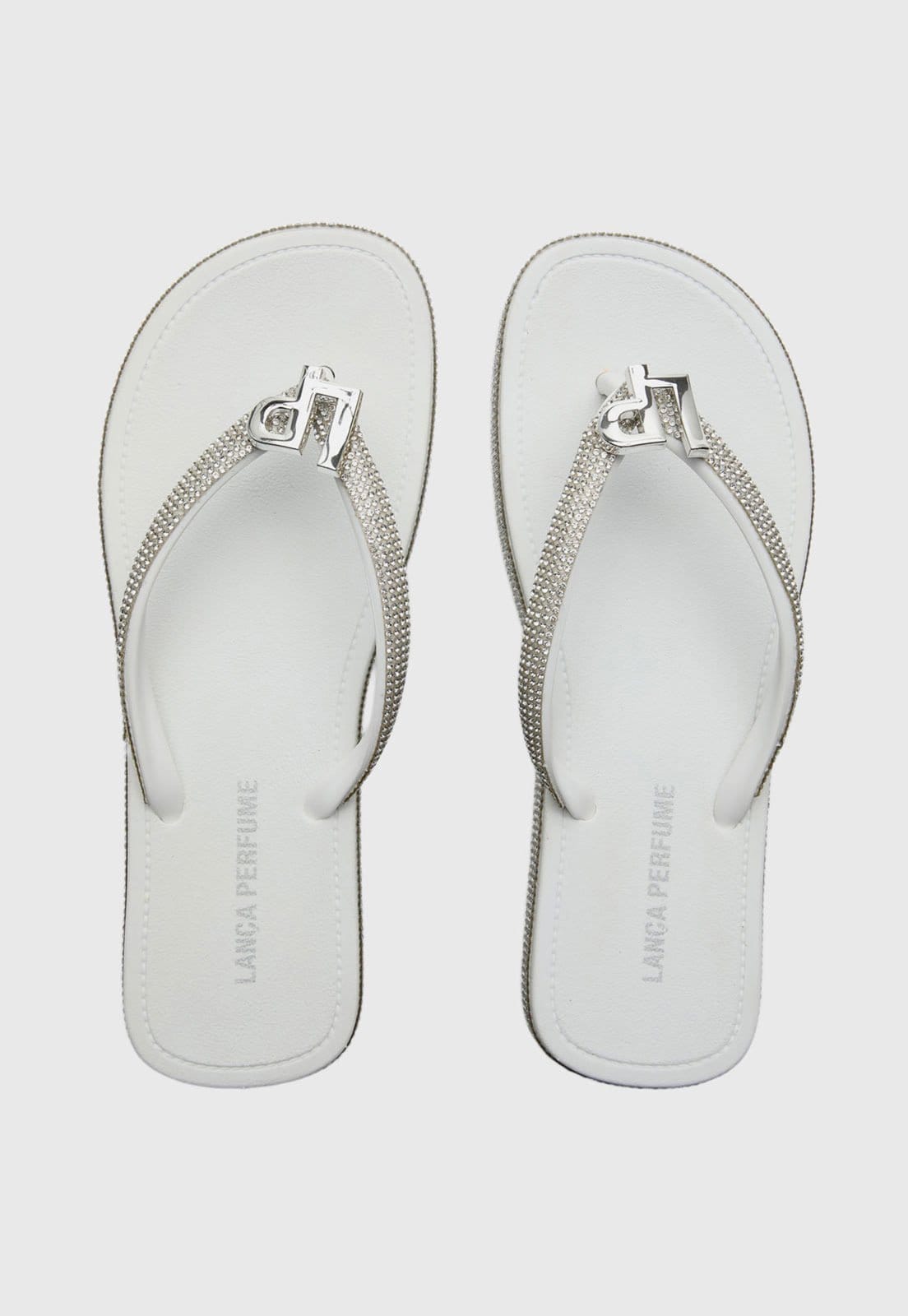 Chinelo Feminino Lança Perfume Tiras com Pedrarias