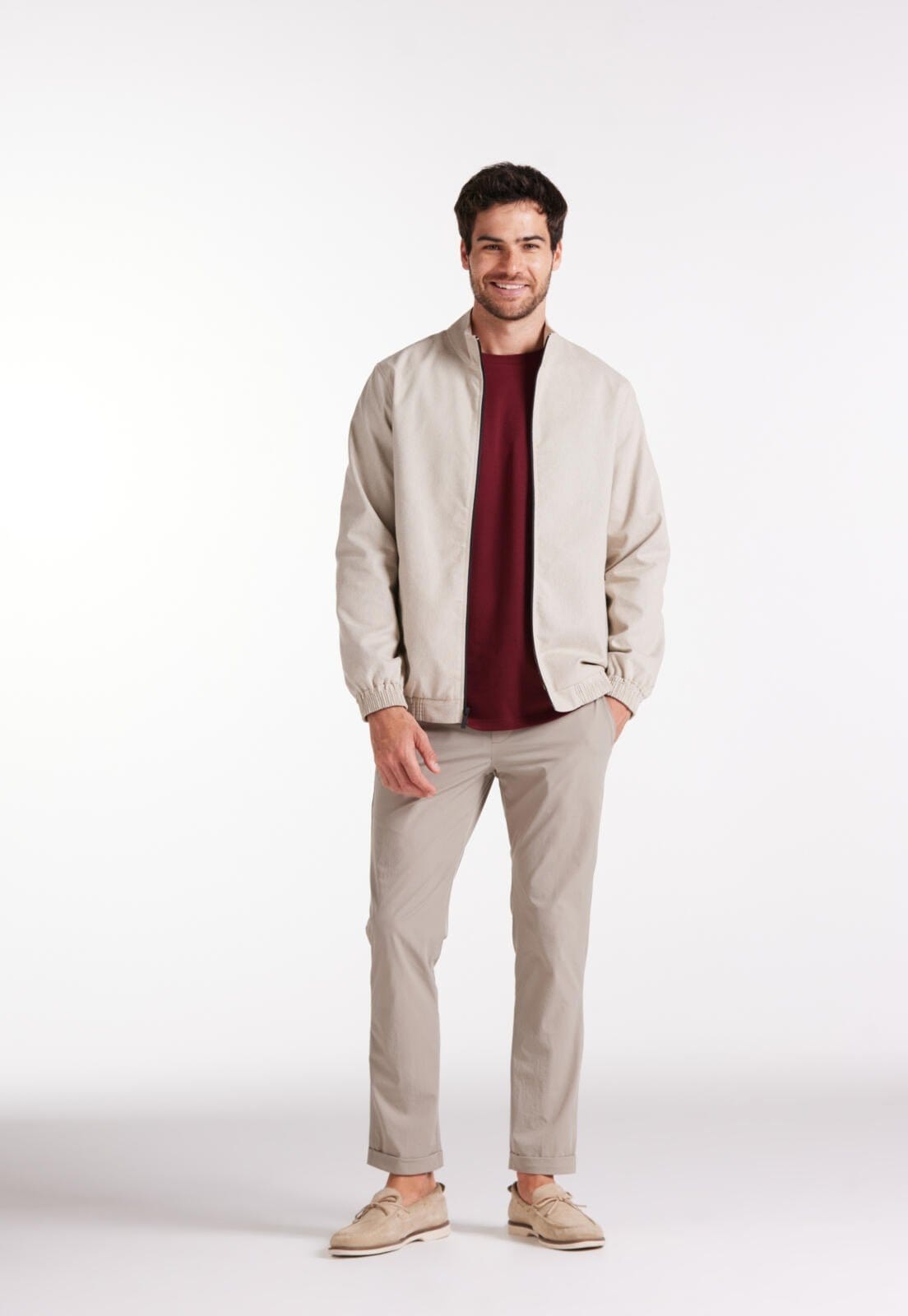 Vista 2 Jaqueta Casual Com Zíper Traymon Kaki Escuro Traymon cáqui kaki