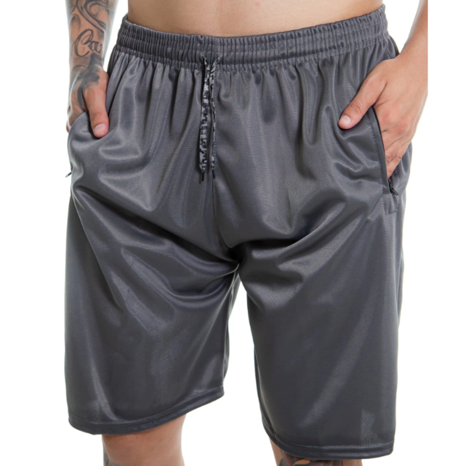 Bermuda Básica Masculina Malha Chimpa Poliéster Leve Treino Academia Praia Verão