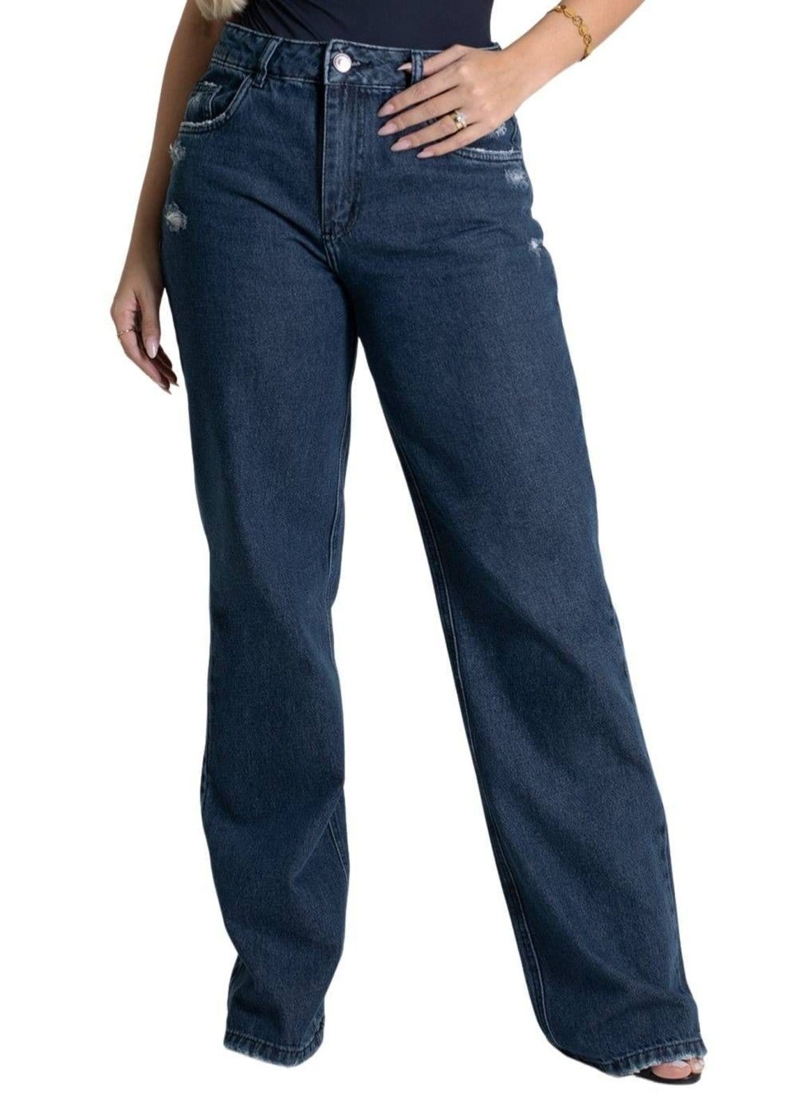 Calça Jeans Sawary Wide Leg - 279699