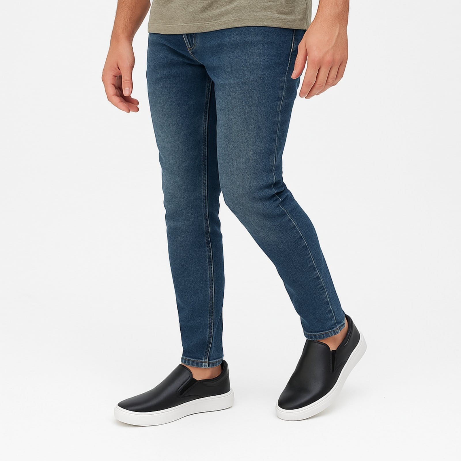 Vista 2 Slip On Tenis Iate Masculino Casual Moderno Confortavel Bia Ramos preto