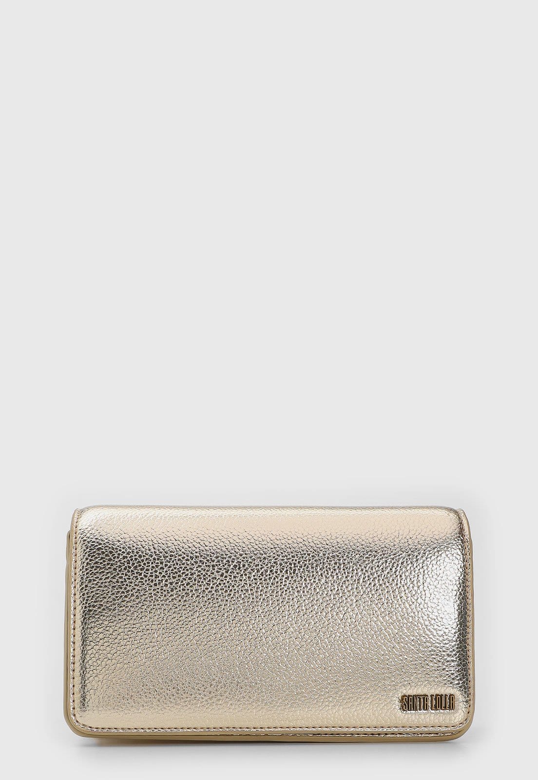 Bolsa Santa Lolla Metalizada Dourada