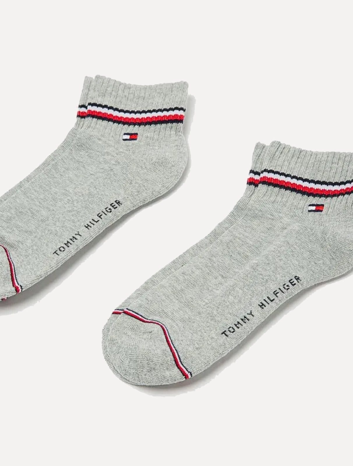 Meias Tommy Hilfiger TH Men Iconic Quarter Mescla Kit 2 Pares - 2