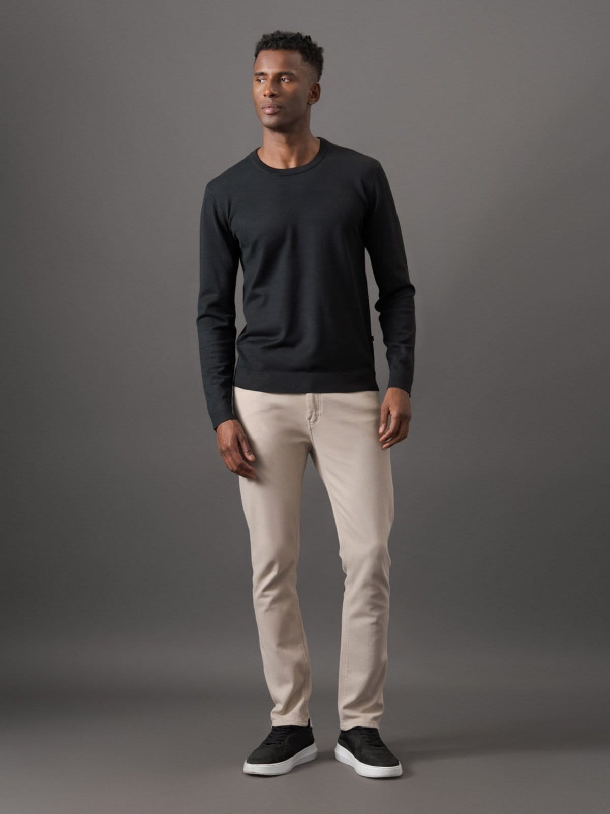 Tricot Masculino Gola Careca Viscose Calvin Klein Jeans - 2