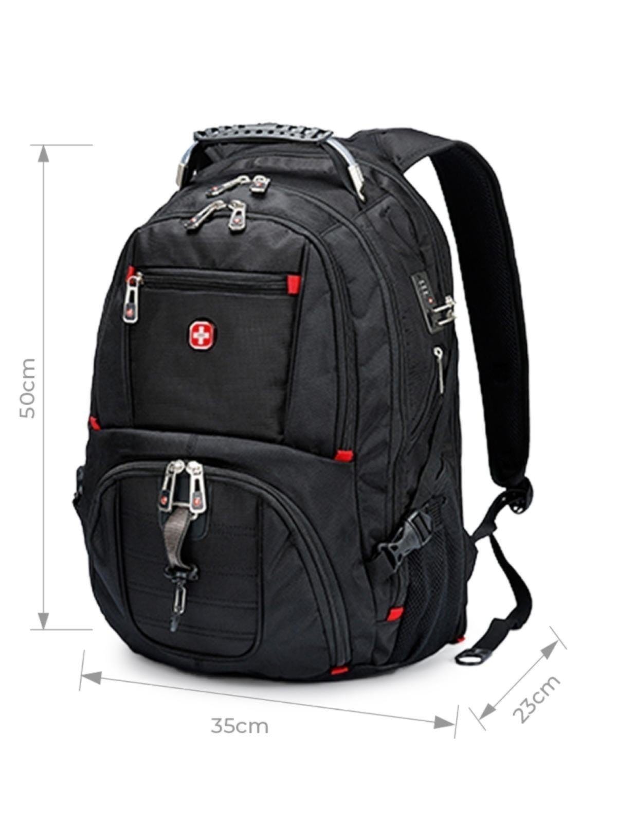 Vista 2 Mochila Executiva Antifurto Notebook Premium Crossgear PRETA Crossgear preto