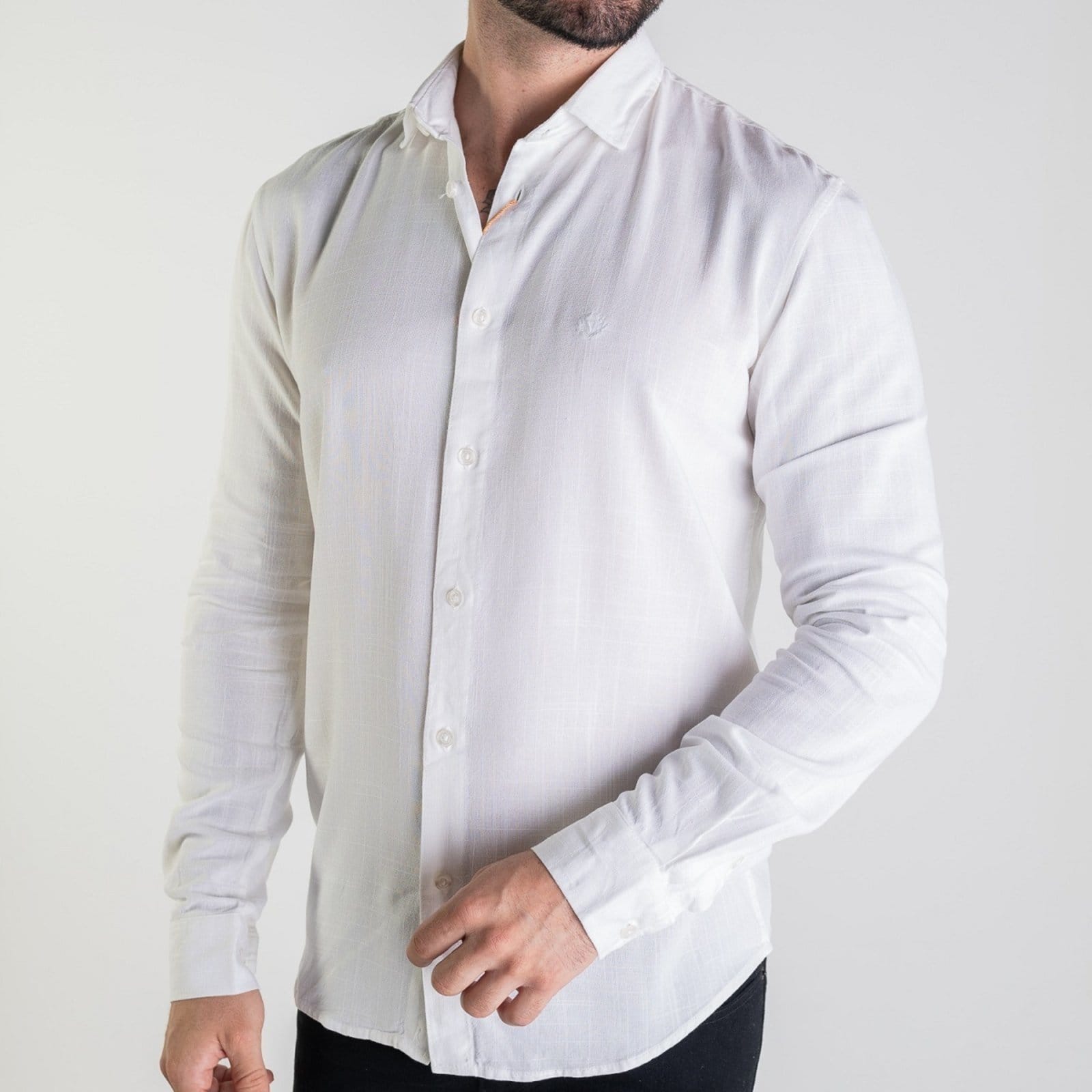 Vista 2 Camisa VersatiOld Resort Branca VERSATIOLD branco
