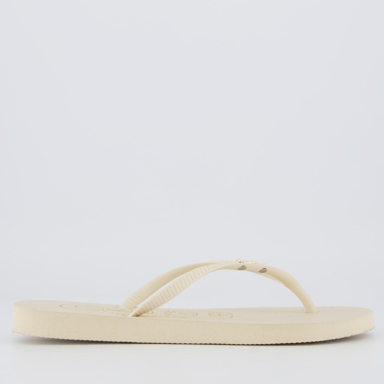 Vista 2 Chinelo Coca Cola Metallic Feminino Bege Coca-Cola bege metallic