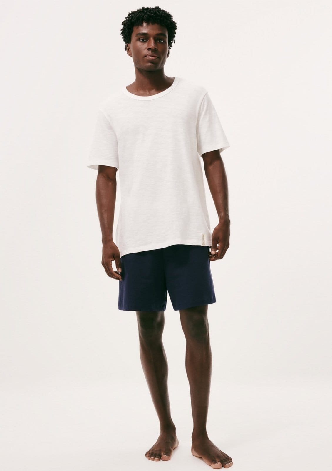 Vista principal Pijama Curto Masculino Em Malha Flamê Hering HERING INTIMATES off-white