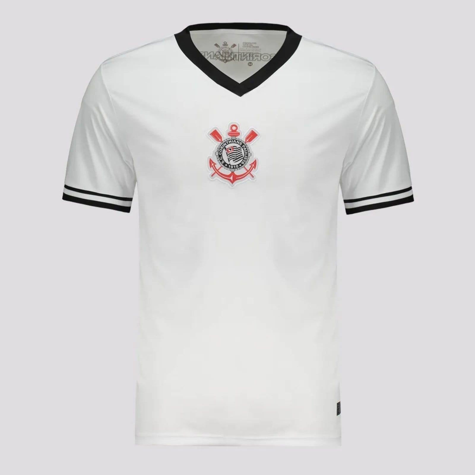Vista 2 Camisa Corinthians Logo Branca 10 Memphis Coimbra branco