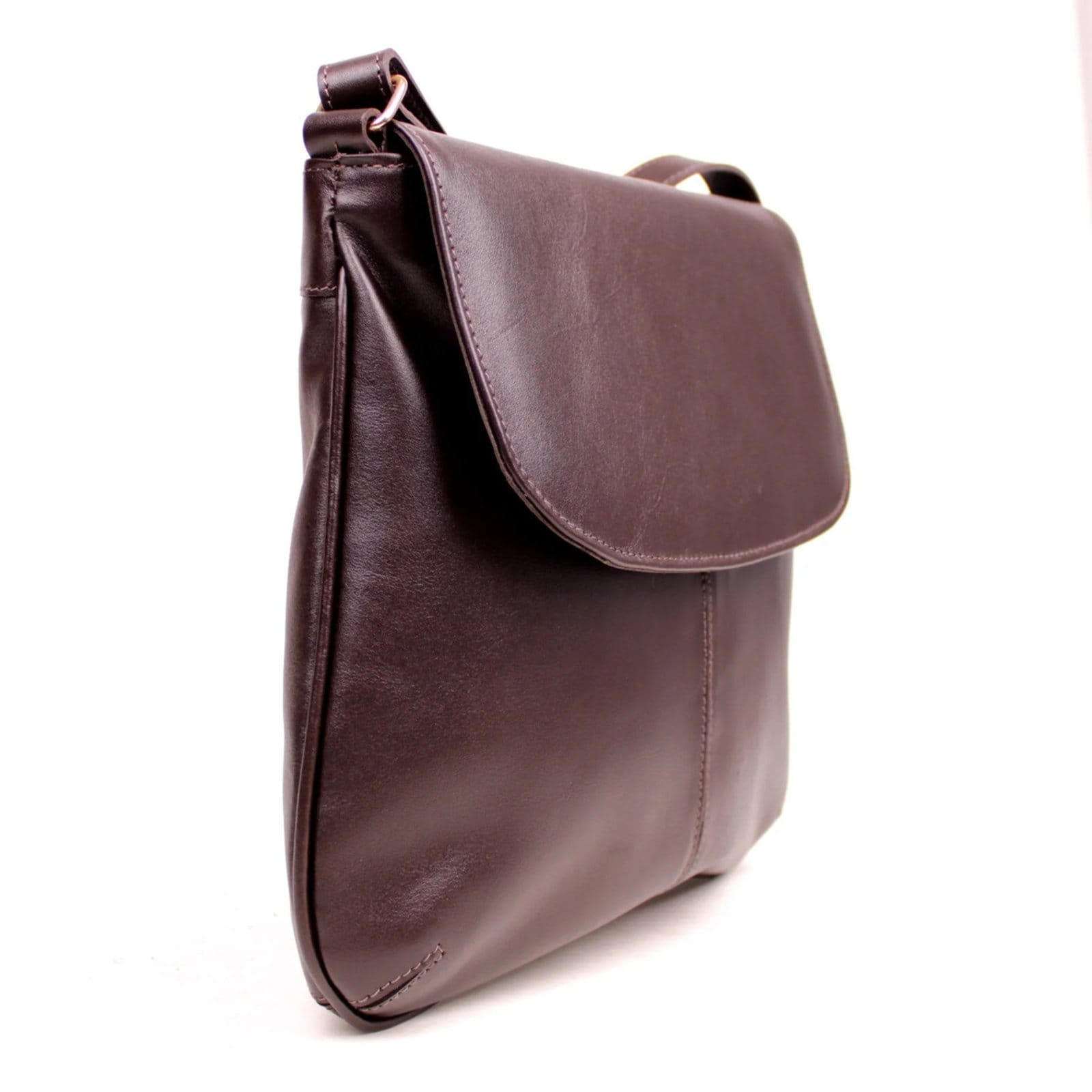 Vista 2 Bolsa Transversal em Couro Artlux 1411 Artlux café