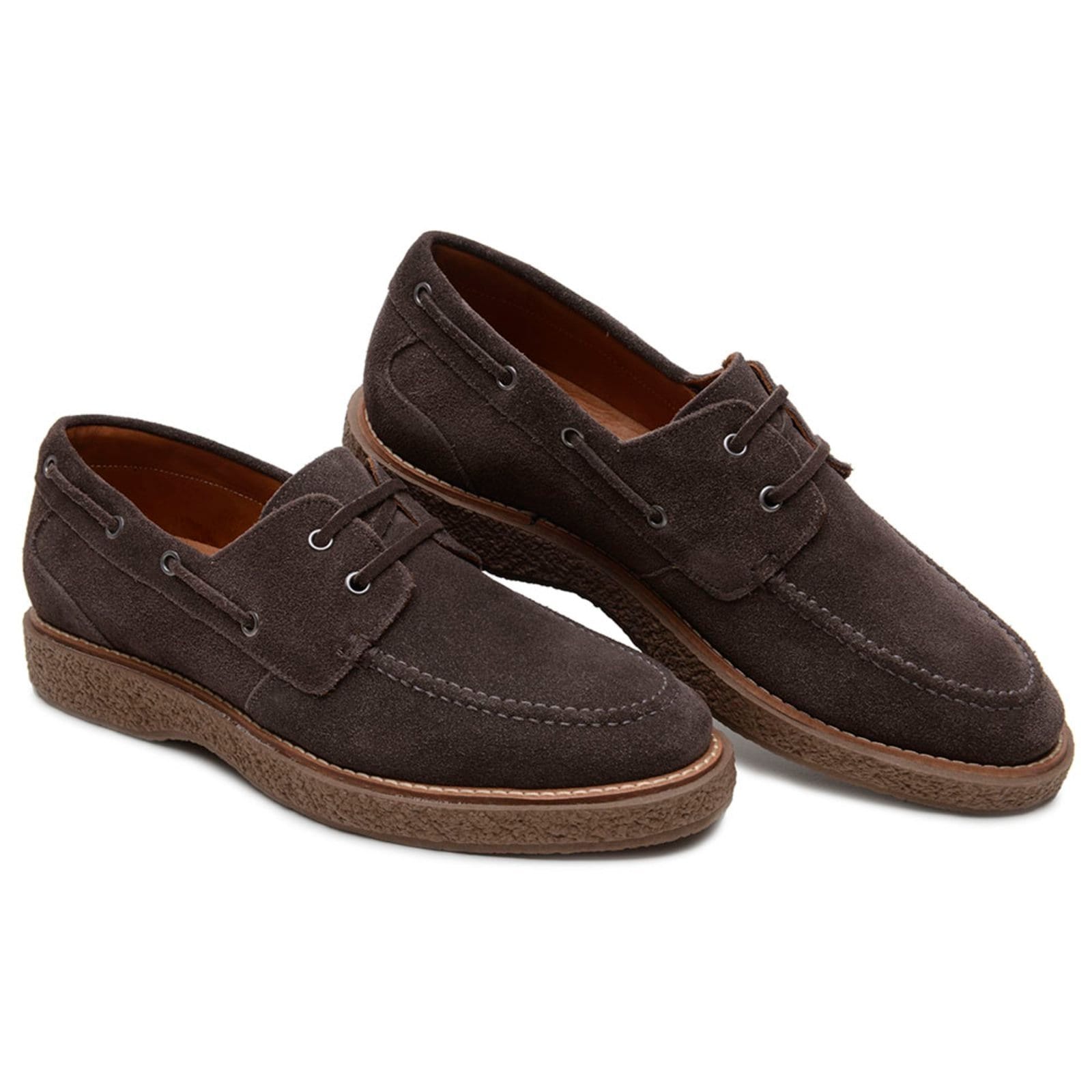 Sapato Casual Masculino Anna Andrade Dockside Em Couro Drive Mocassim Amarrar Confortável