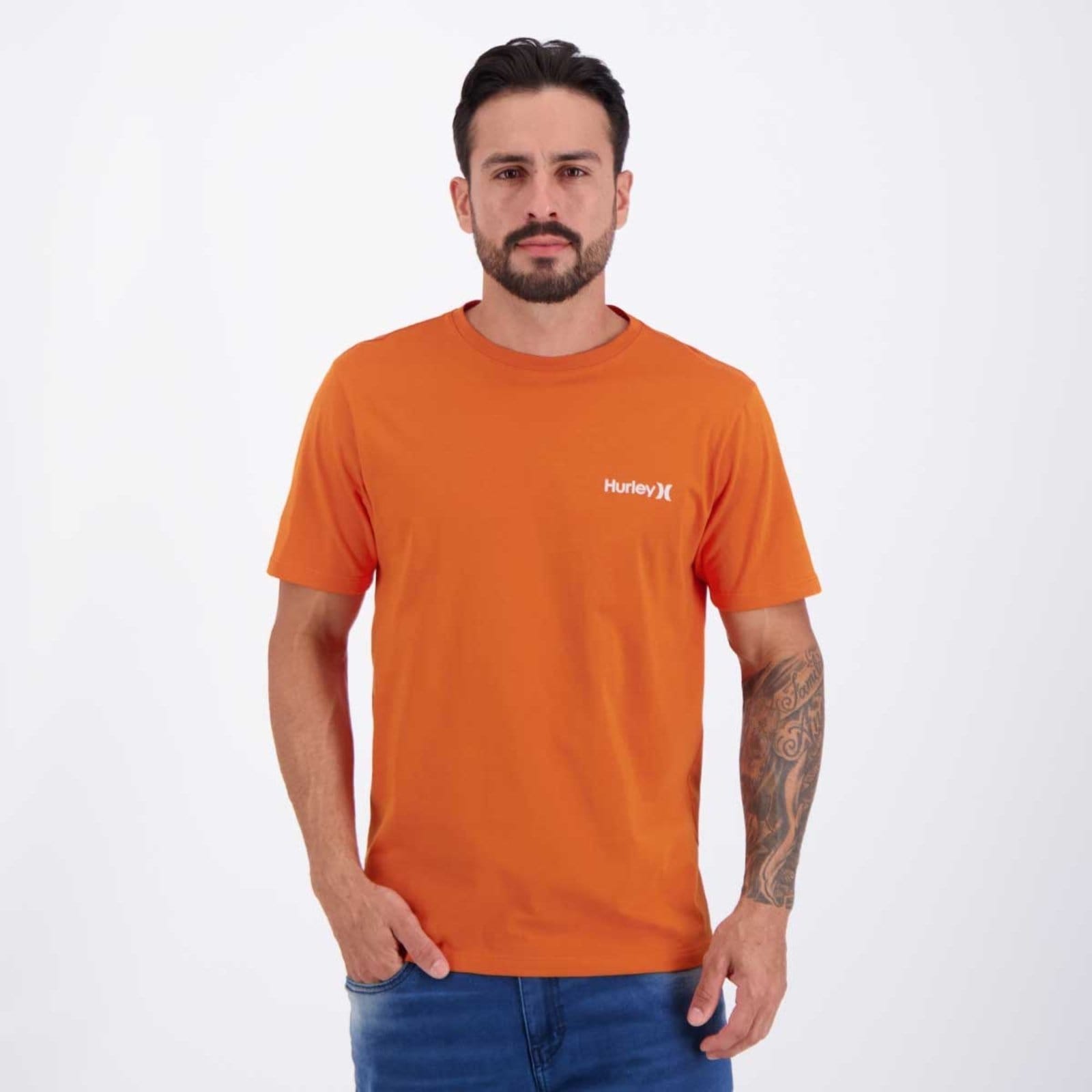 Vista principal Camiseta Hurley Silk Classic hurley laranja