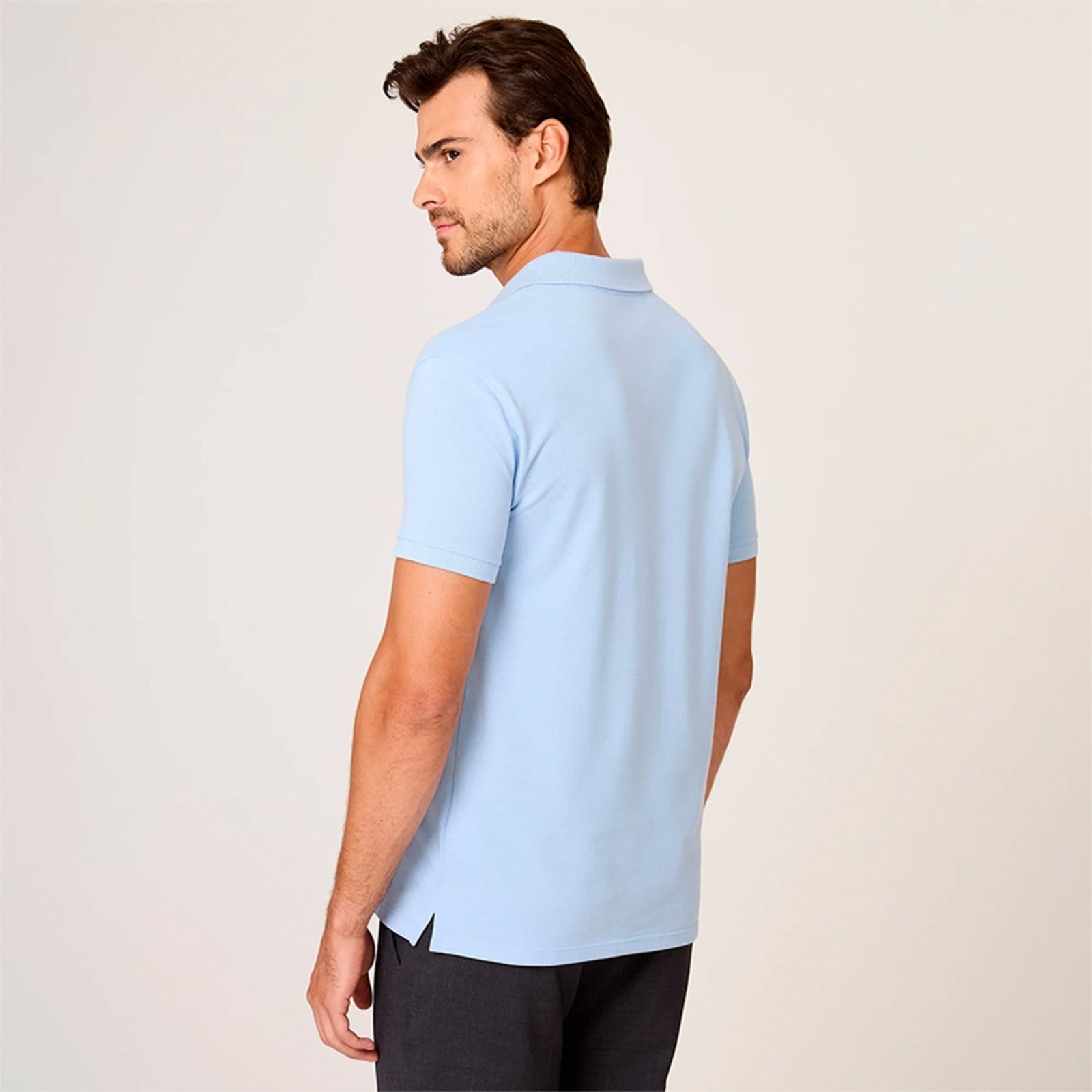 Vista 2 Camisa Polo Dudalina Essential Basic Ou26 Masculino Dudalina vermelho