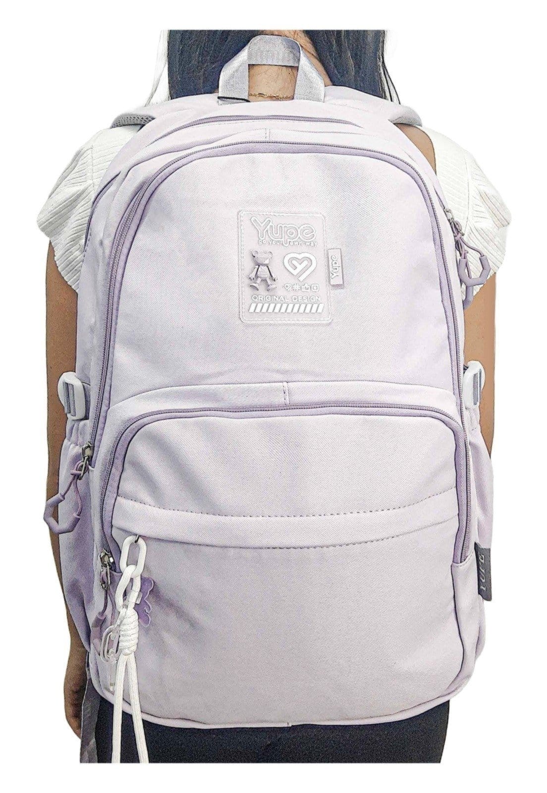 Vista 2 Infantil - Mochila Bolsa Yupe Escolar Reforçada Espaçosa Notebook Casual YUPE lilás