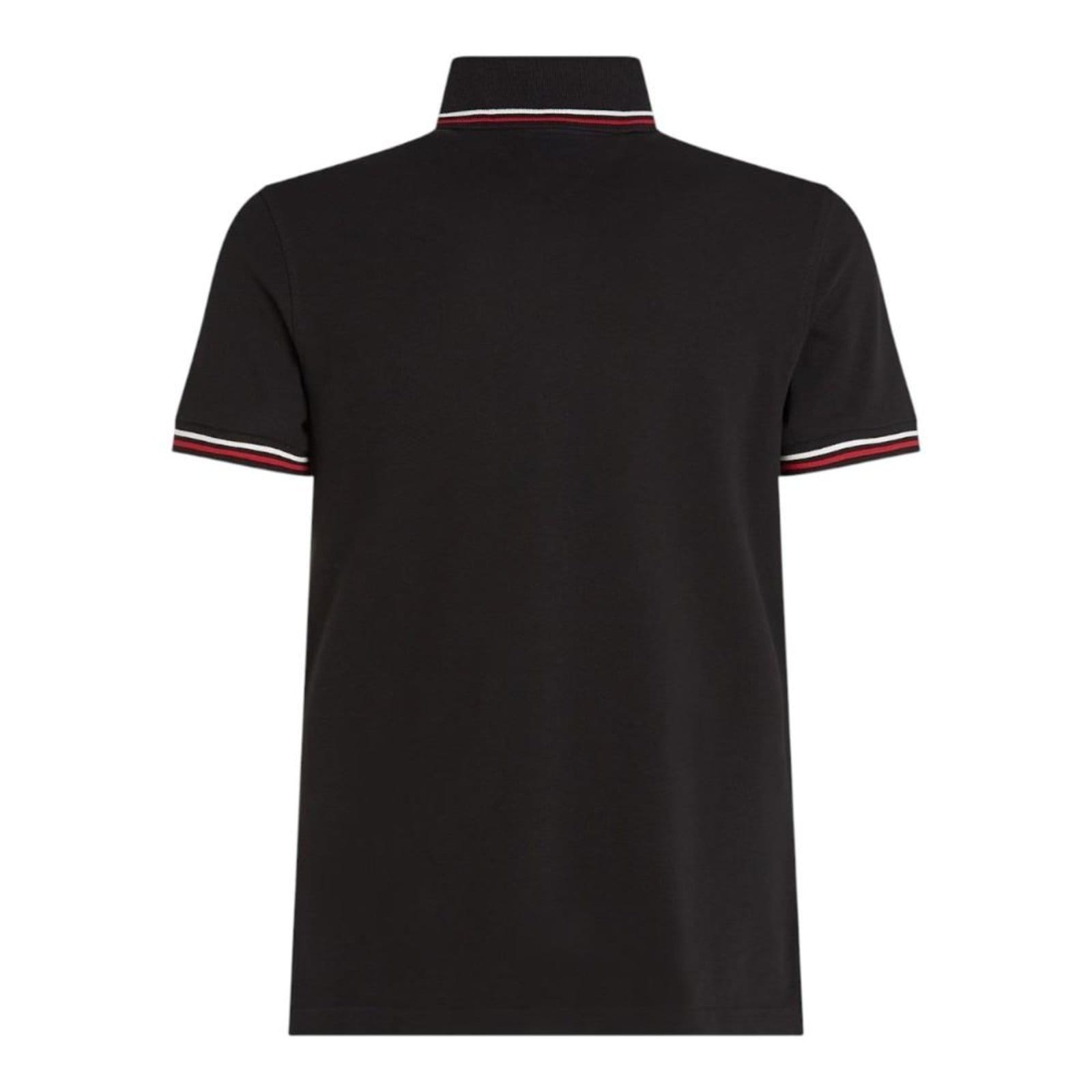 Vista 2 Camisa Polo Tommy Hilfiger Tipped Slim Fit Masculino Tommy Hilfiger preto