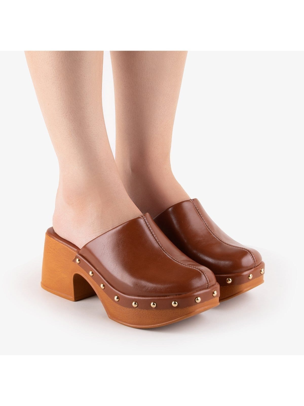 Vista 2 Tamanco Grazia Donna Holly Di Valentini caramelo