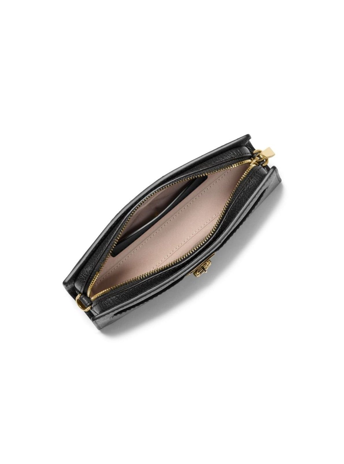 Vista 2 Bolsa Transversal Hamilton Moderne Em Couro 32F5GNXC0L001 Michael Kors preto